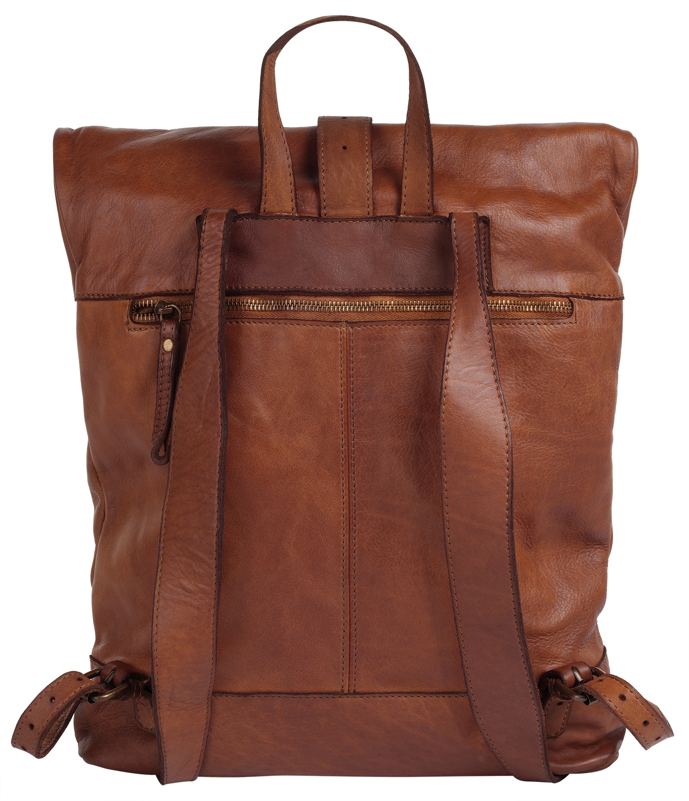 forty° Tagesrucksack, echt Leder, Made in Italy