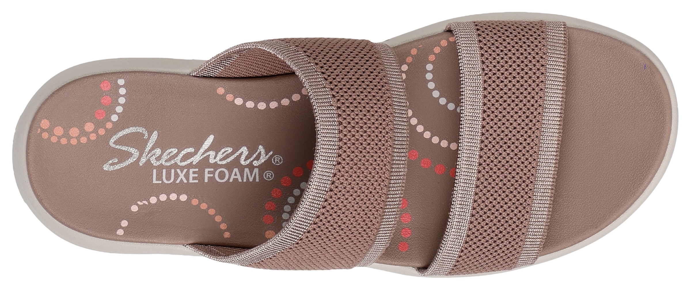 Skechers Pantolette »SPORTY SLIM«, Keilsandale, Strandschuh in veganer Verarbeitung