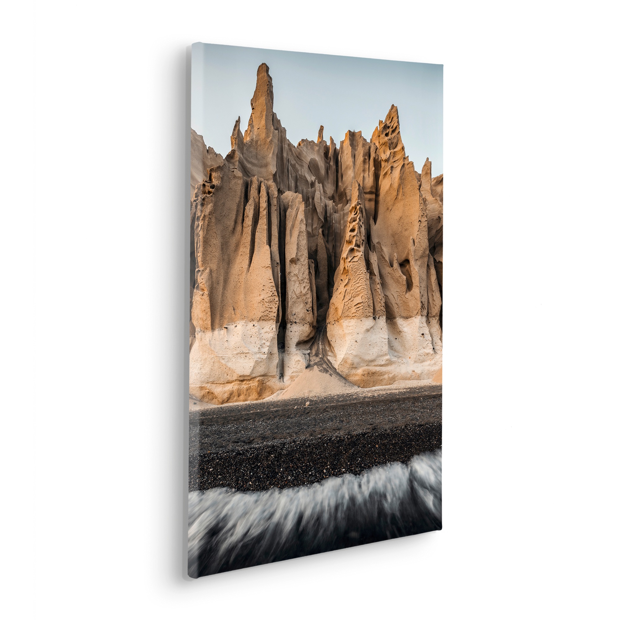 Komar Leinwandbild »Stone Towers - Größe 40 x 60 cm«, Baum-Blätter-Natur-Berge-Blumen-Foto-Jahreszeiten-Landschaft-Meer-Strand-Palmen, (Packung, 1 St.), Keilrahmenbild mi Echtholzrahmen
