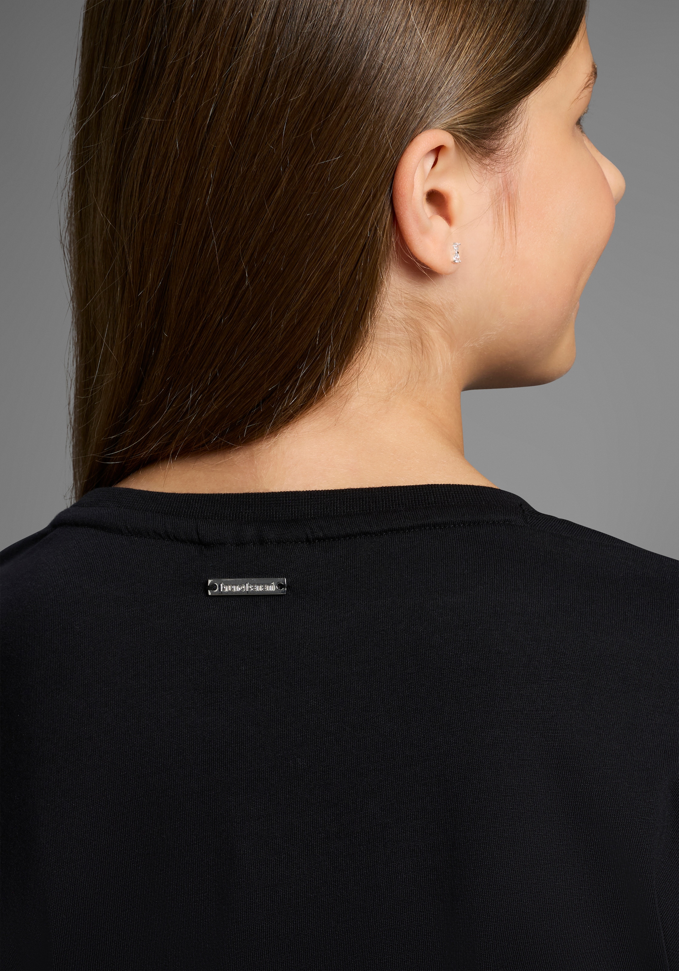 Bruno Banani Langarmshirt »Shirt mit Paillettendetails für Mädchen« Für TEENS, Langarmshirt mit Pailletten