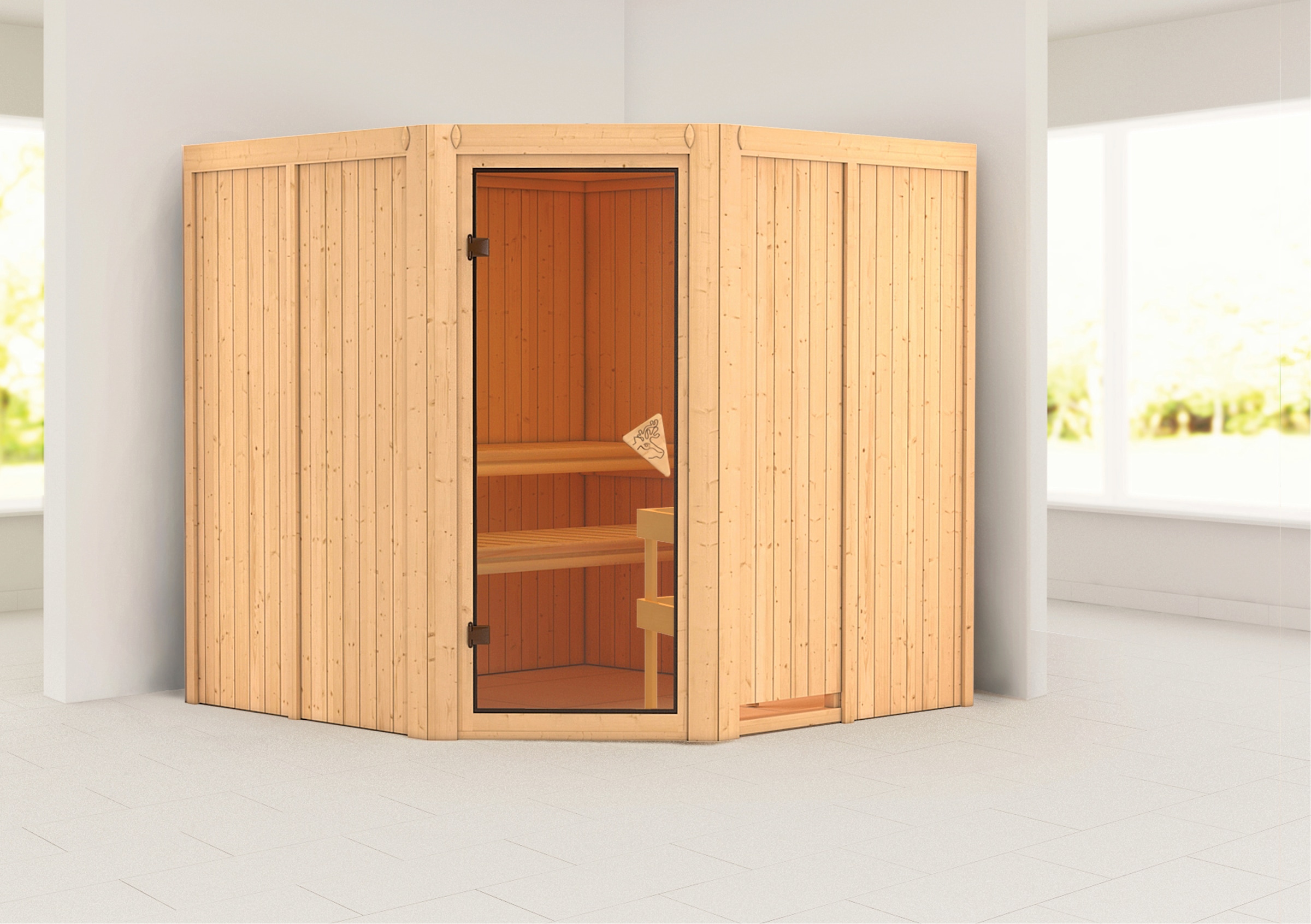 Karibu Sauna »Jarin« Set,  ohne Ofen