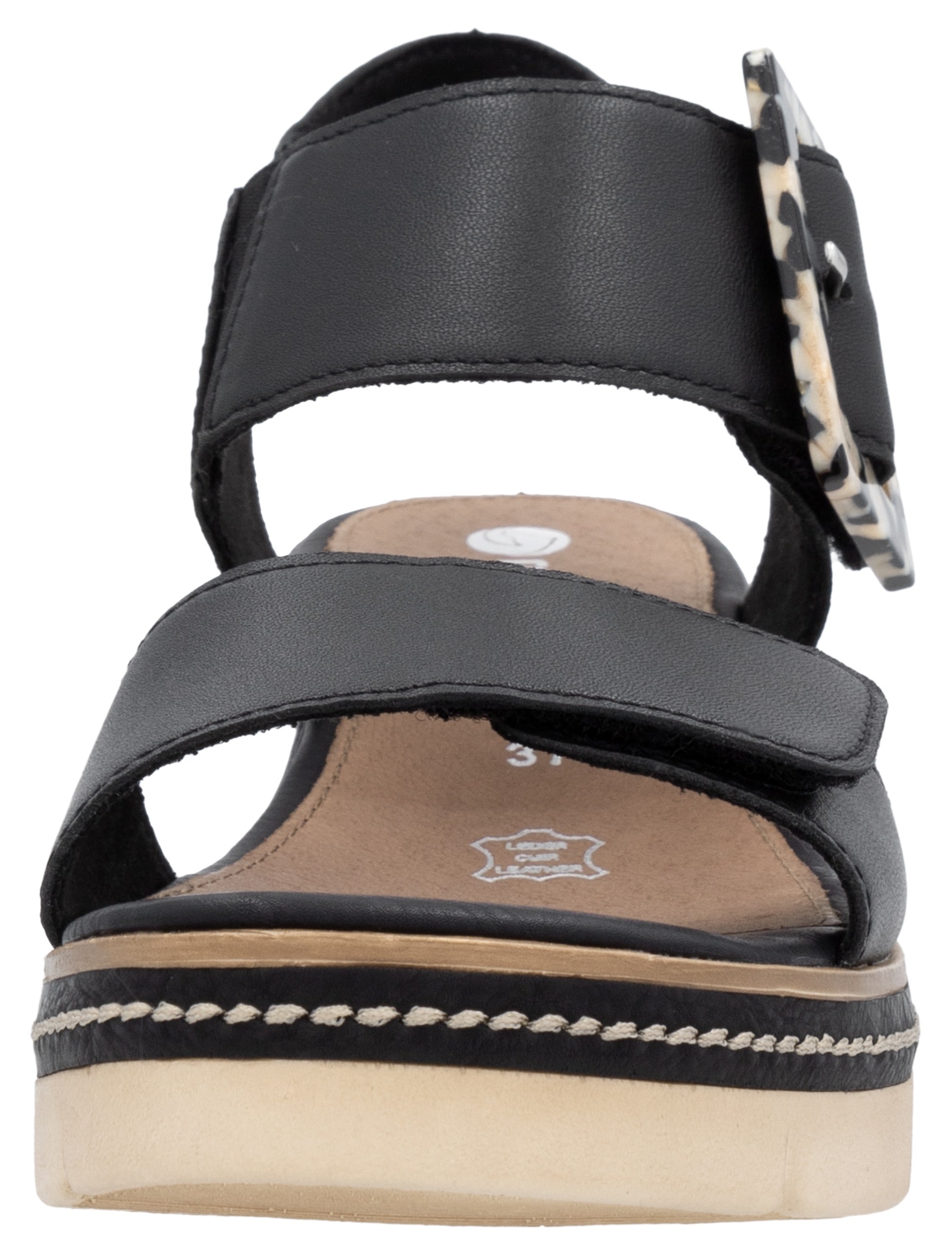 Remonte Keilsandalette »Elisabeth Hurley-Collection«  Keilabsatz, Riemensandale, Sommerschuh, auffällige Zierschnalle