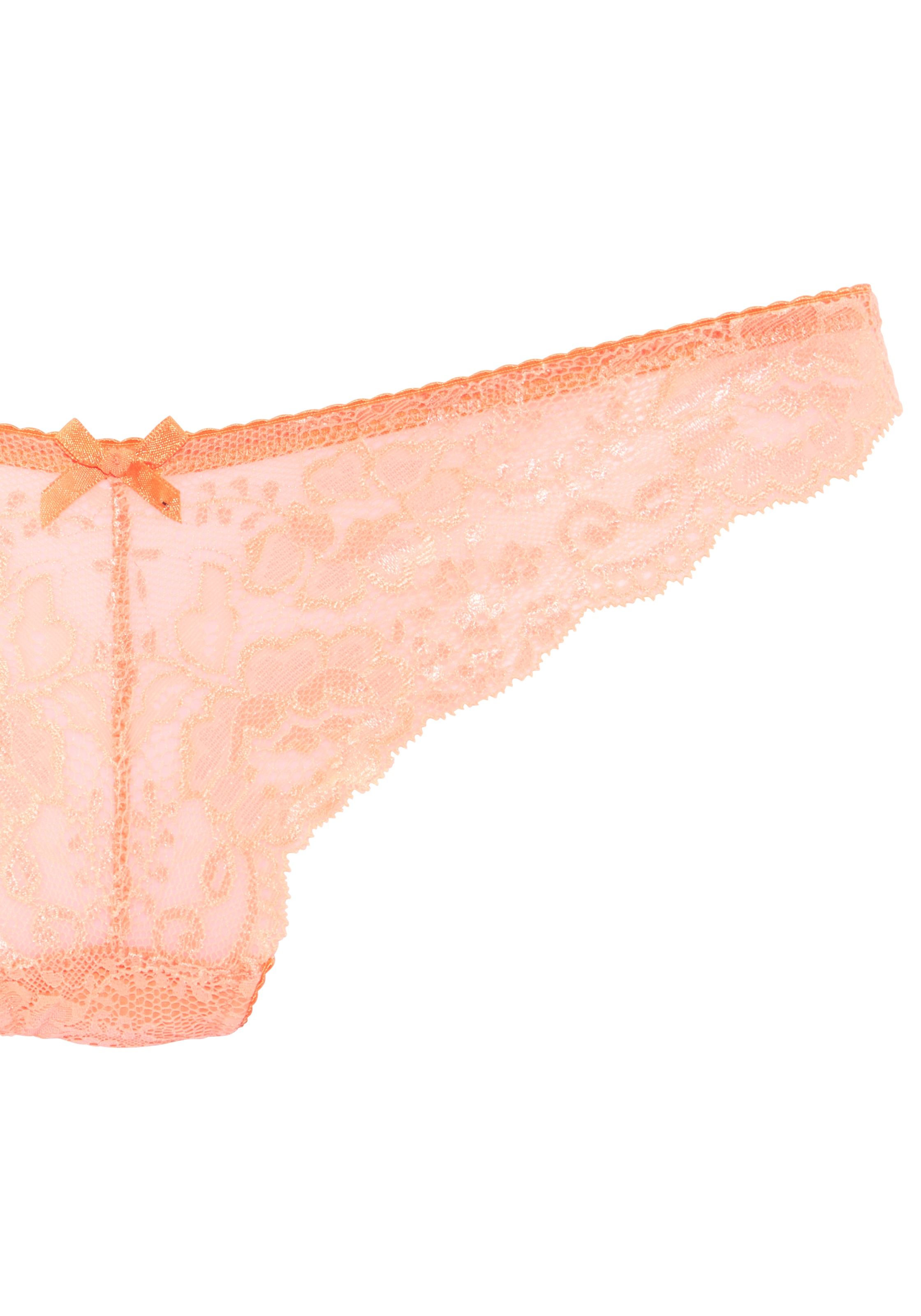 LASCANA String, aus schöner Vollspitze und Schleife