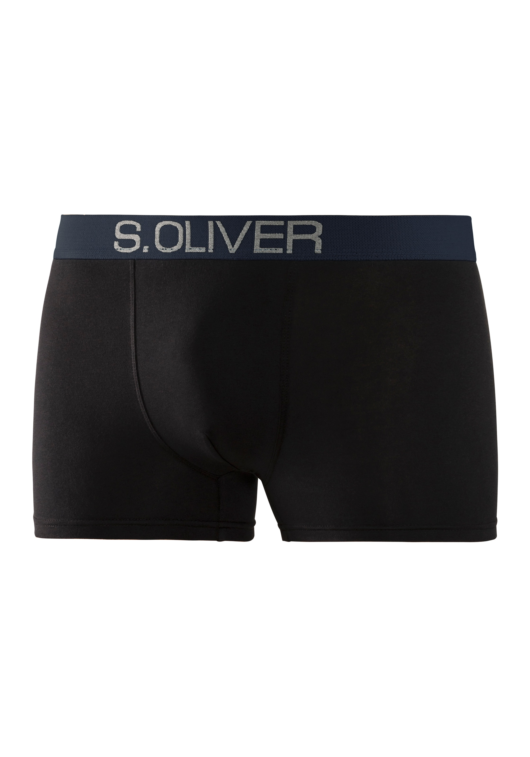 s.Oliver Boxer »Boxershorts für Herren«, (Packung, 4 St.), mit kontrastfarbenem Webbund