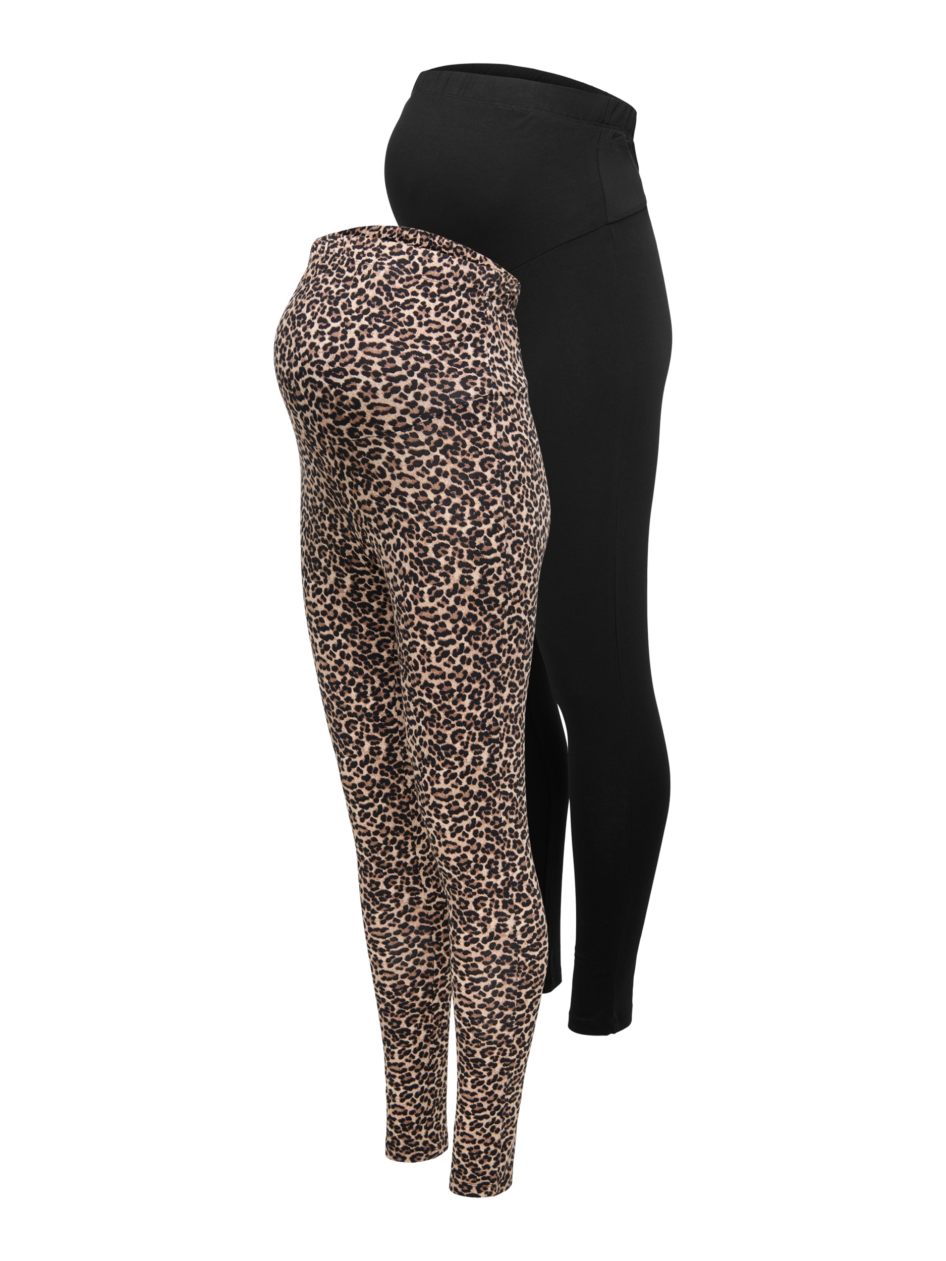 ONLY MATERNITY Umstandsleggings »OLMLOVELY NEW LEGGING 2PCK AOP JRS NOOS«, (Packung, 2 tlg.)