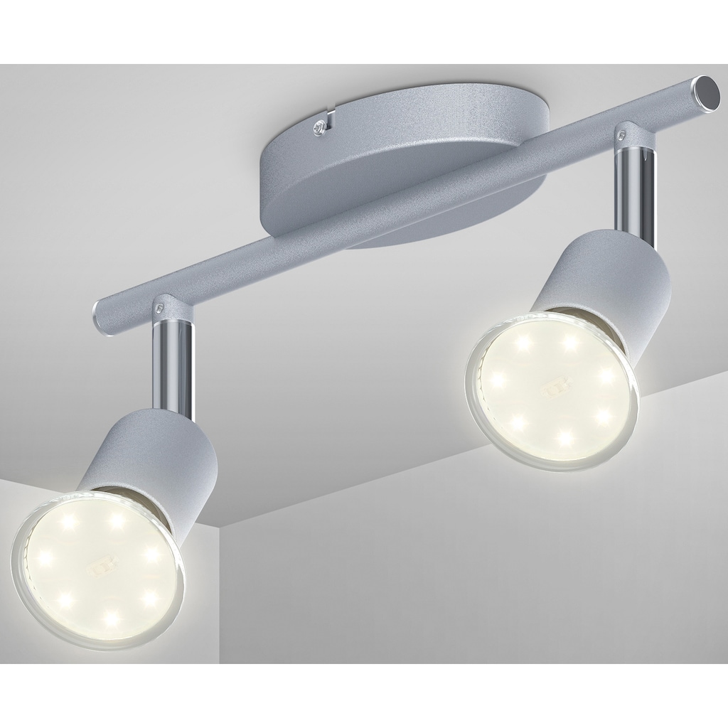 B.K.Licht Deckenspots »BK_DS312T LED Deckenleuchte, Schwenkbar, Inkl.GU10 Leuchtmittel«, 2 flammig-flammig