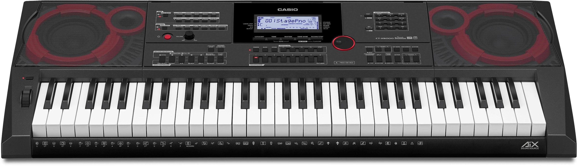 CASIO Home-Keyboard »CT-X5000«, (Set), inklusive Keyboardstativ