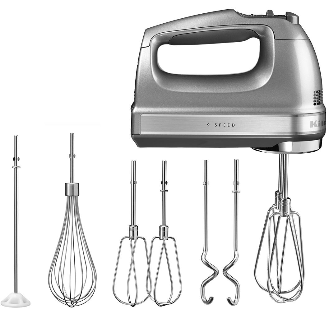 KitchenAid Handmixer »5KHM9212ECU CONTOUR SILVER«, 85 W, 9 Stufen