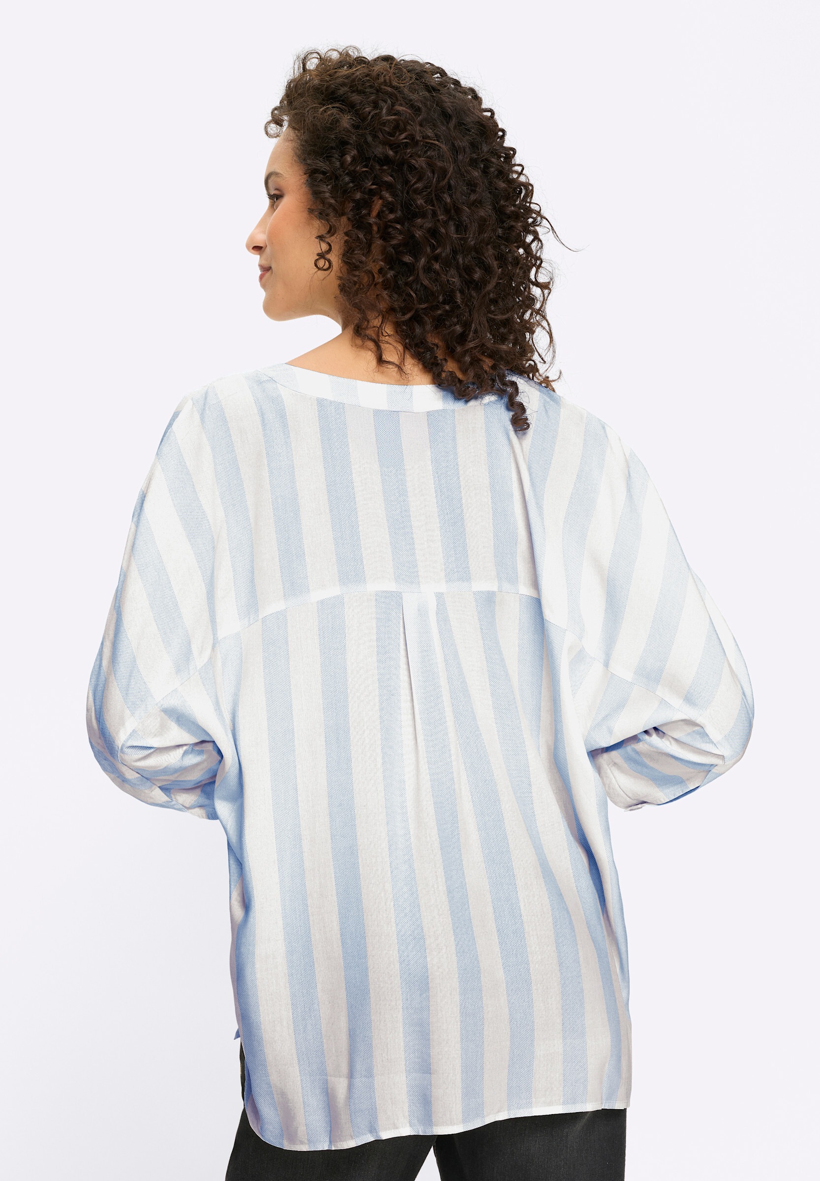 heine Schlupfbluse »Bluse Gestreifte Bluse mit Fledermausärmeln«