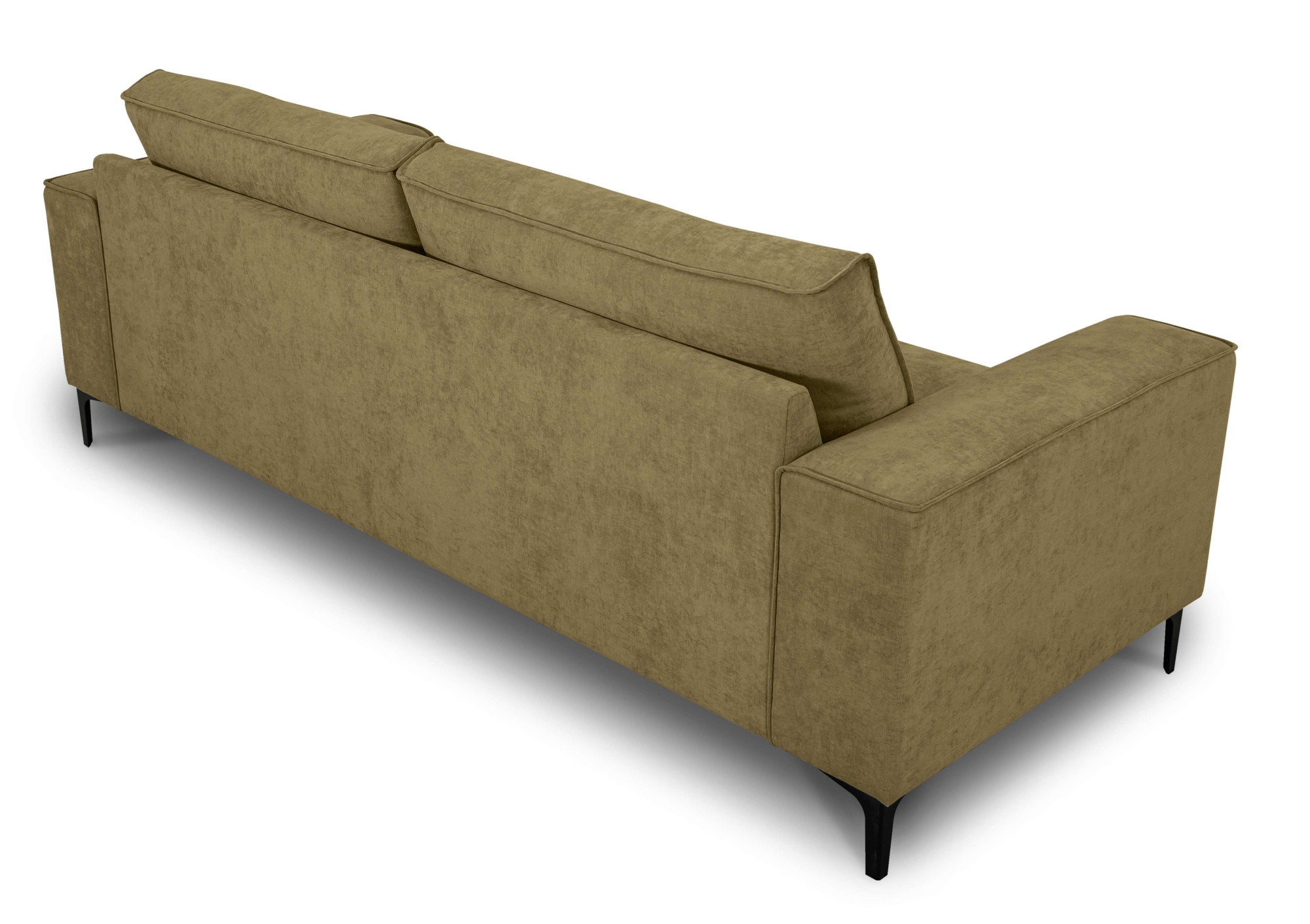 Places of Style 3-Sitzer »3er Sofa Oland, Struktur, Flachgewebe, Luxus-Microfaser, Boucle«, 224 cm, Wellenunterfederung, Skandi-Design, Metallfüße