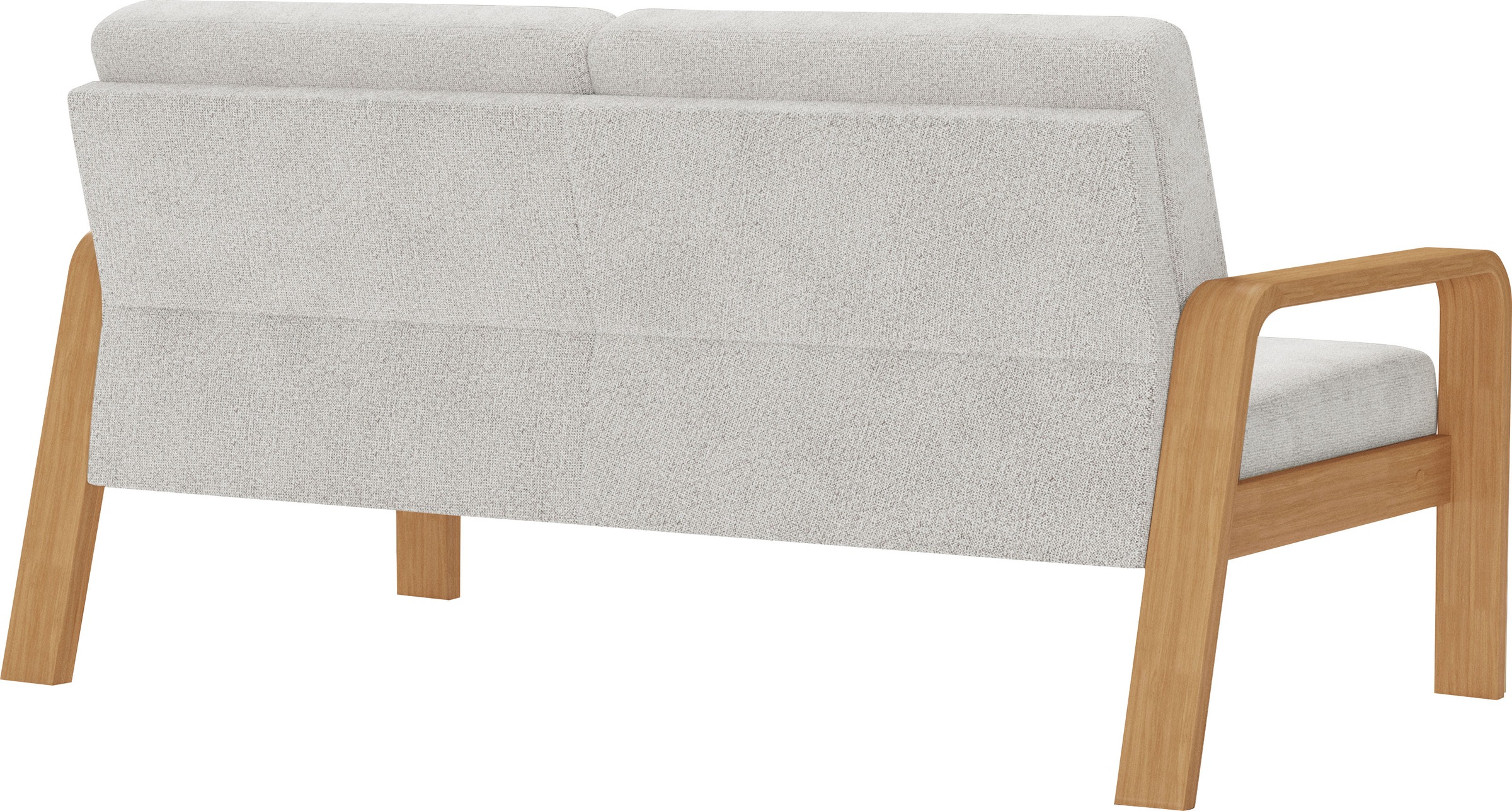 sit&more 2,5-Sitzer »Kolding«, Armlehnen aus eichefarbigem Buchenholz, verschiedene Bezüge und Farben