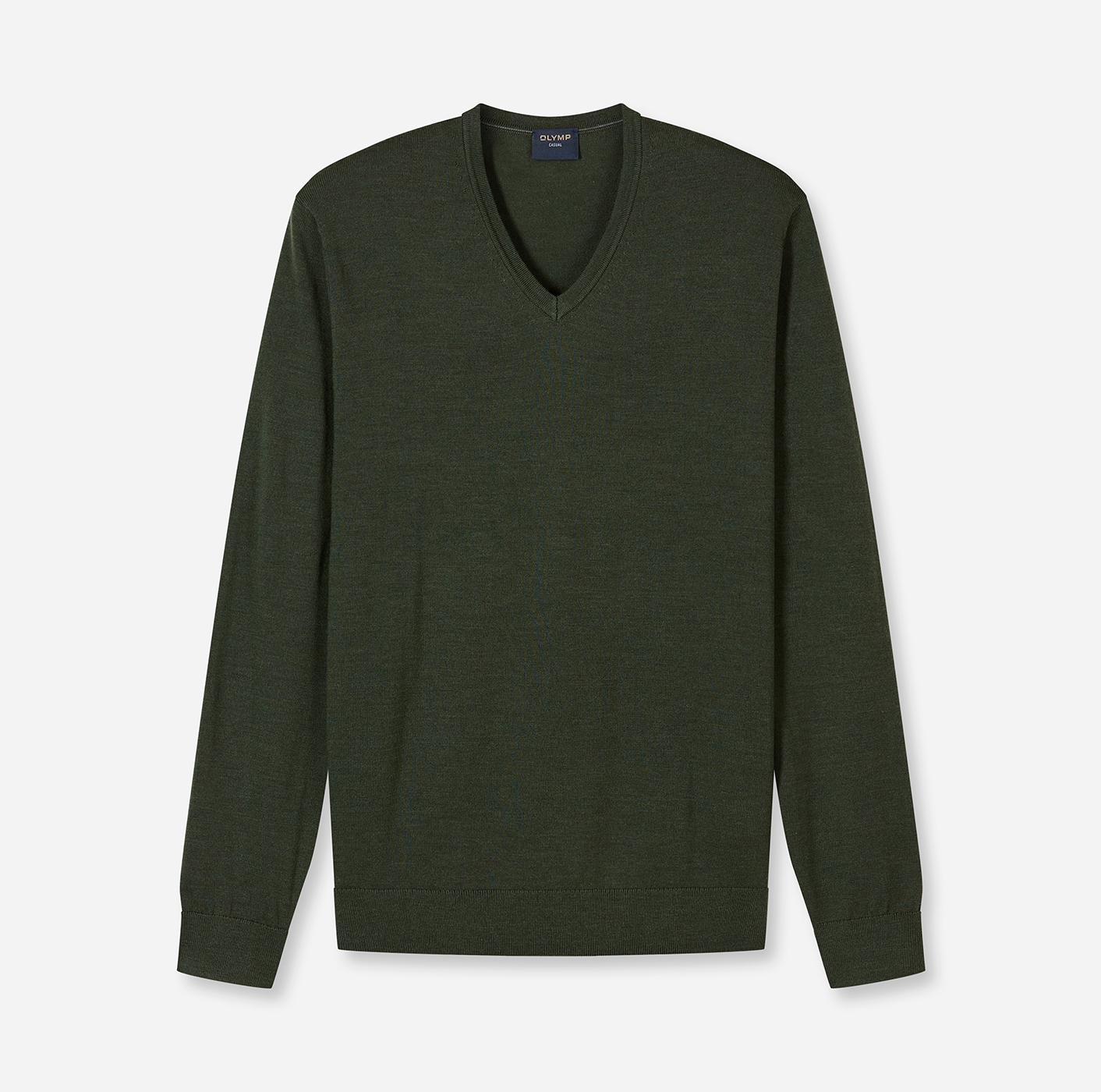 OLYMP V-Ausschnitt-Pullover »OLYMP Strick Casual« aus reiner Wolle