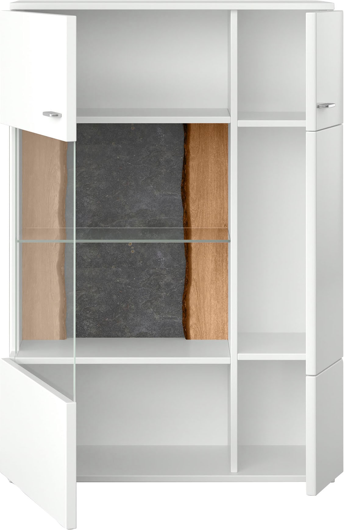 set one by Musterring Stauraumvitrine »TACOMA«, Typ 03/04, Höhe 143, 4 cm, mit getönter Glastür