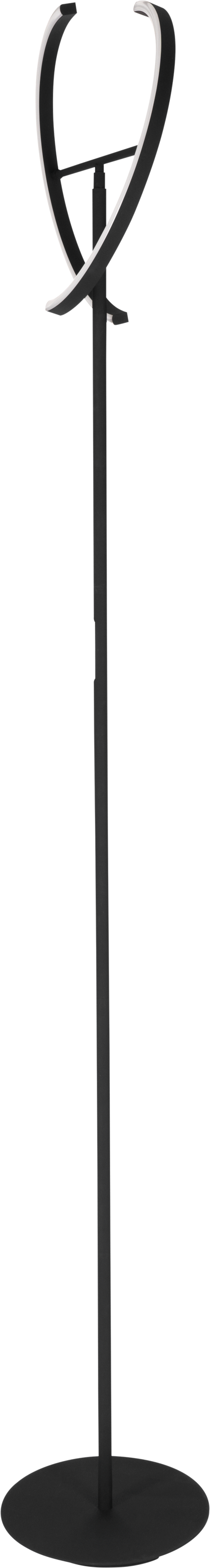 EGLO LED Stehlampe »LED Stehlampe CASTELPOTO, schwarz, Touchdimmer, warmweiß, Wohnzimmer« LED-Modul Warmweiß 180 x 40 cm, Sockel 28 cm, 2 x 8,8 Watt, Stehleuchte, Fluter