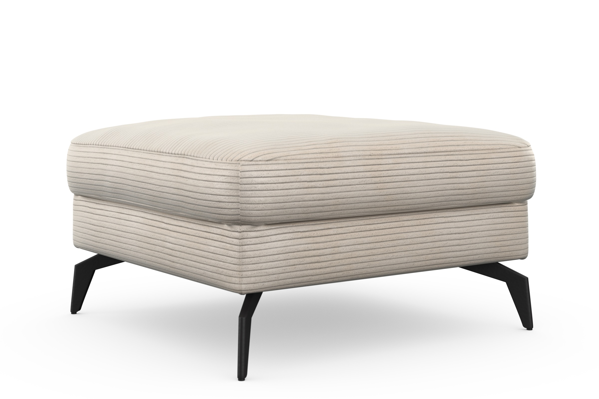 sit&more Polsterhocker »Cabana«, mit stylischen Metallfüßen