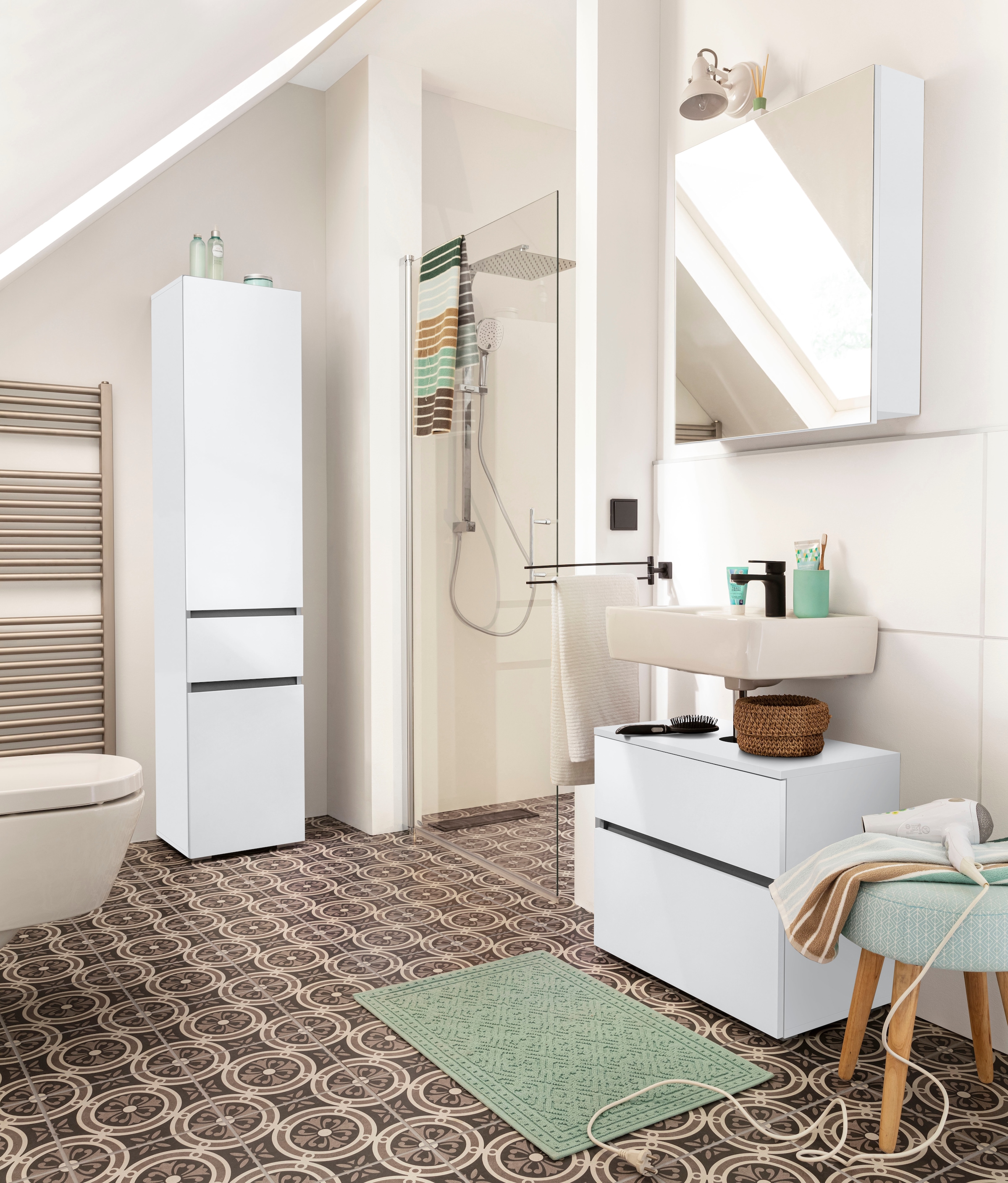 Home affaire Hochschrank »Wisla« Höhe 180 cm, mit Türen & Schubkasten