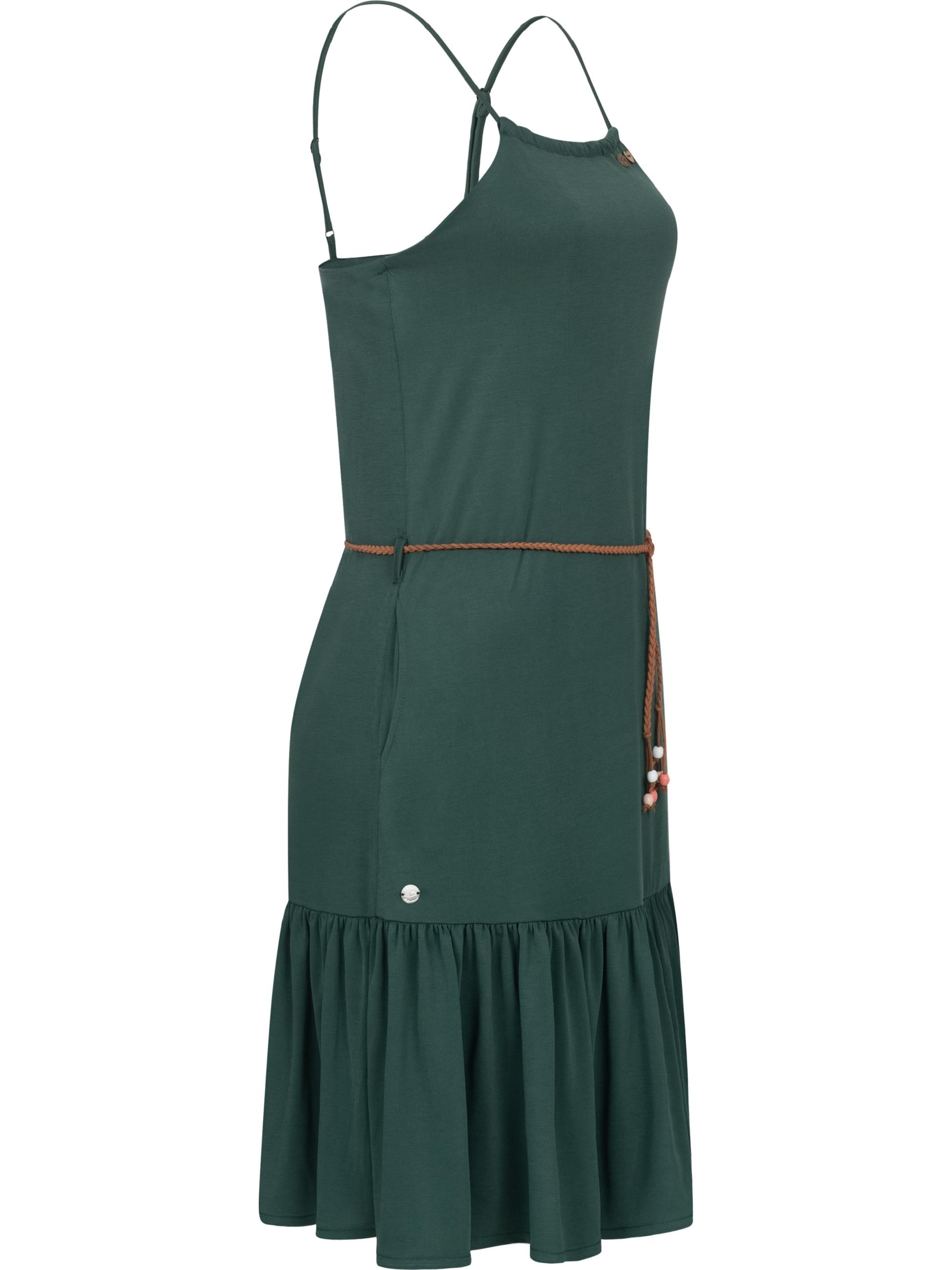 Ragwear Spaghettikleid »Sommerkleid Thime«, stylisches Sommerkleid mit Spaghettiträgern und Gürtel