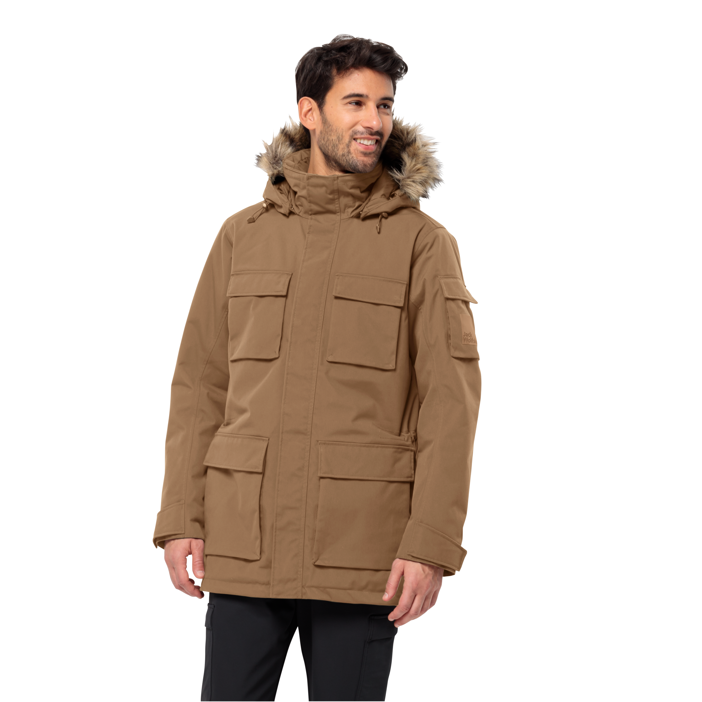 Jack Wolfskin Parka »GLACIER CANYON PARKA«, mit Kapuze, mit Kunstfaserfüllung