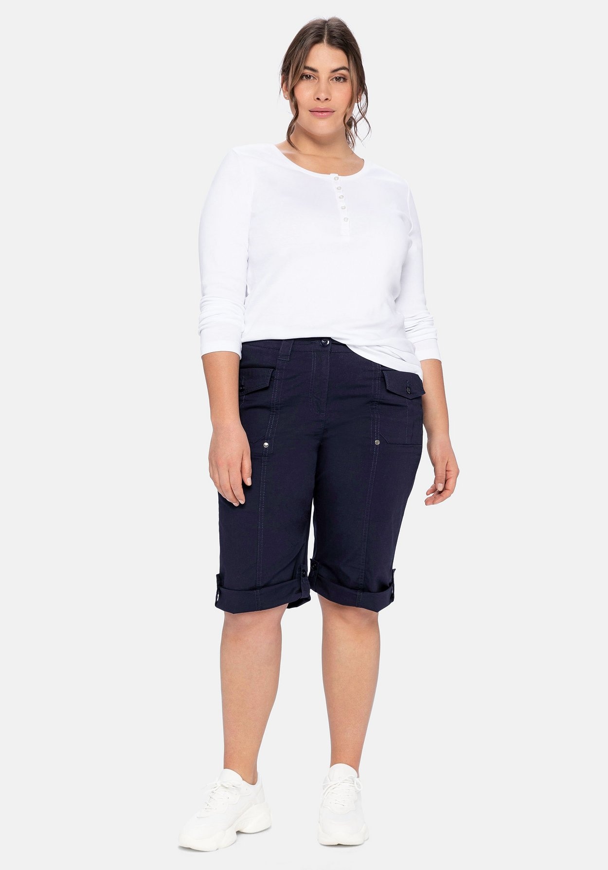 Sheego Bermudas »Bermudas mit aufgesetzten Taschen und Patten«