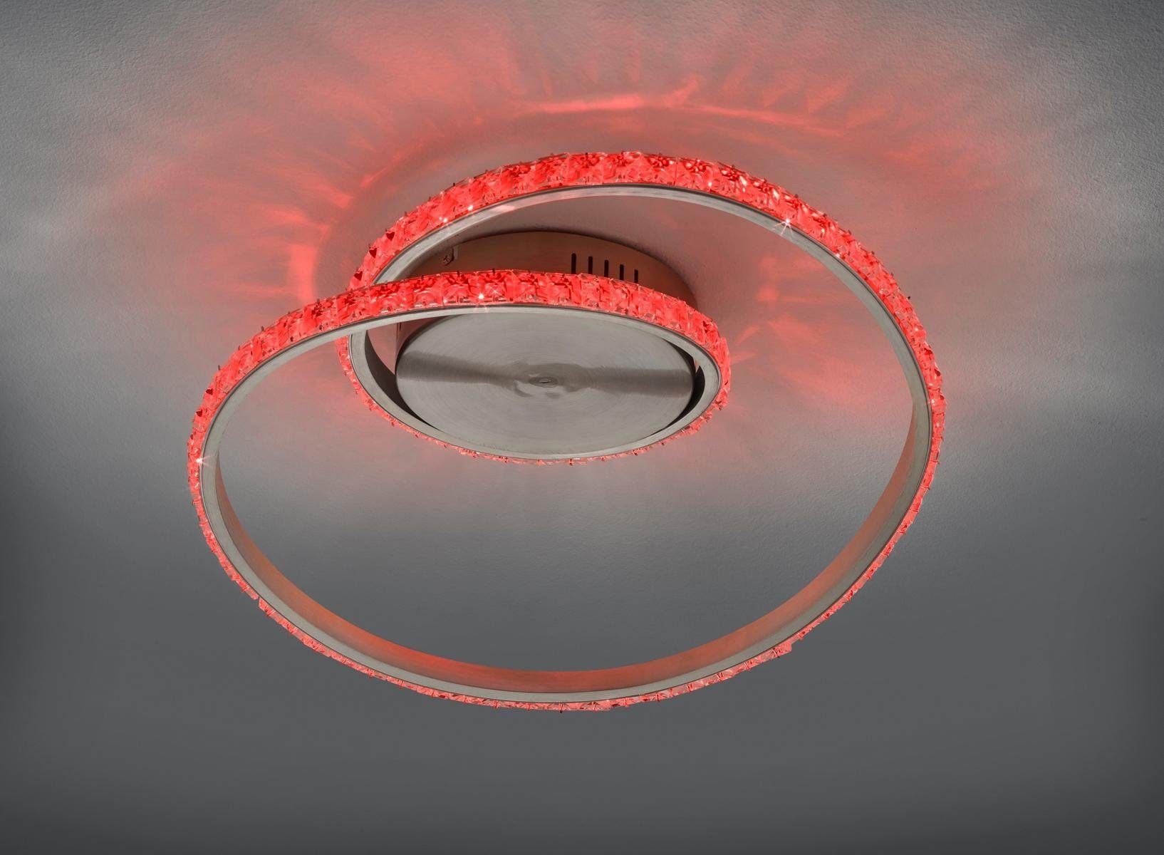 REALITY Leuchten LED Deckenleuchte »Rubin«, 1 flammig, Leuchtmittel LED-Board | LED fest integriert, Fernbedienung,integrierter Dimmer,Nachtlicht,RGBW-Farbwechsler