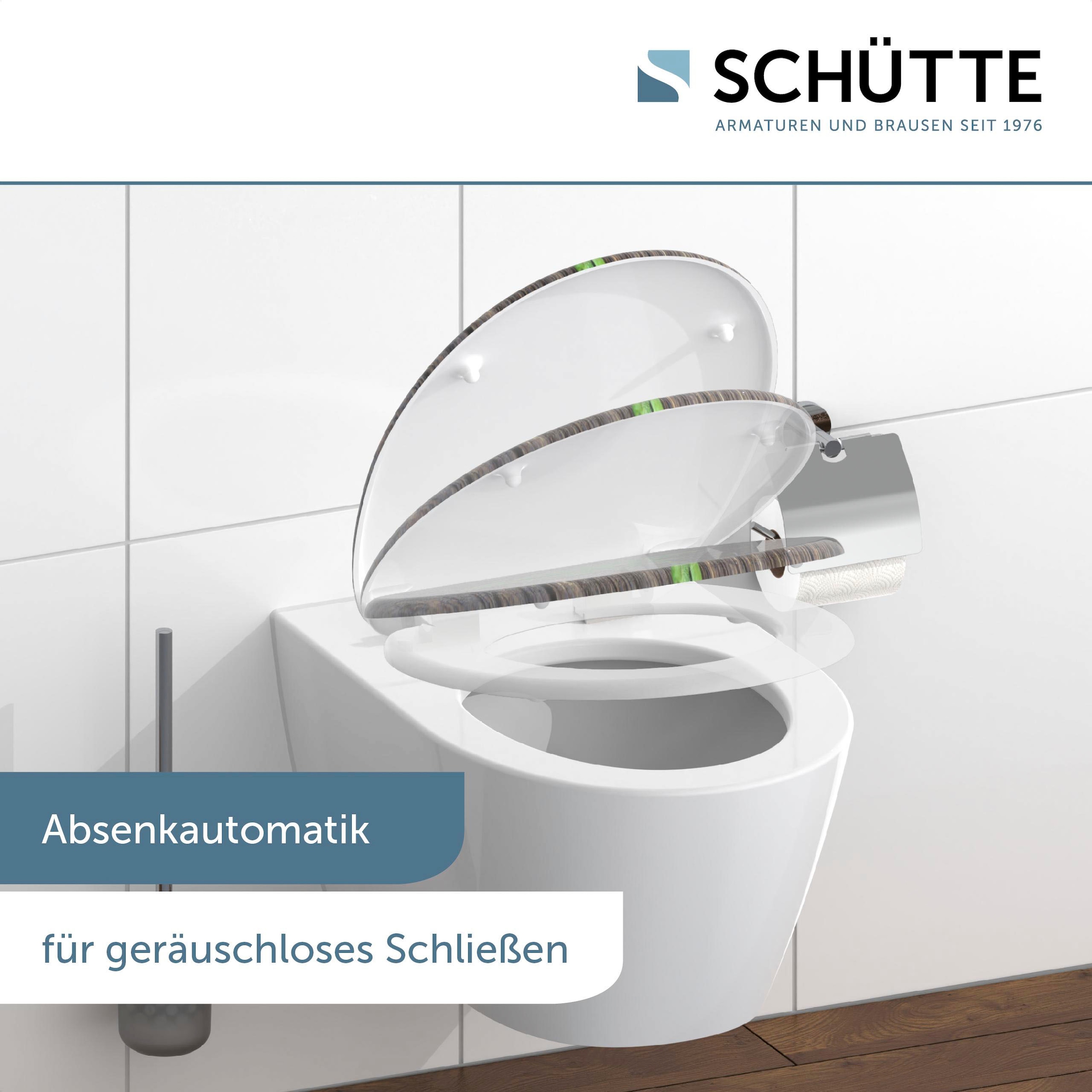 Schütte WC-Sitz »Gingko & Wood«, Duroplast,mit Absenkautomatik