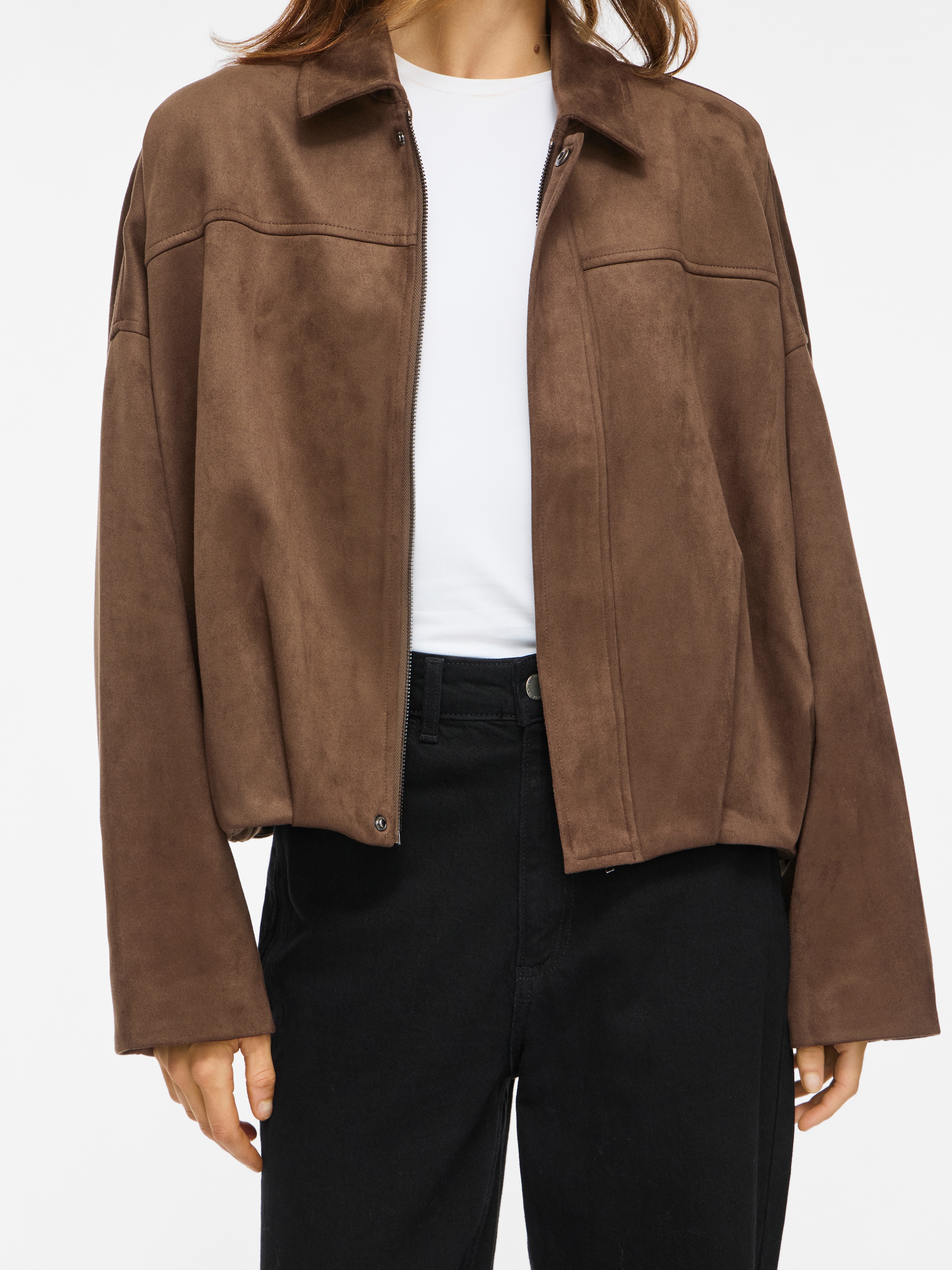 Vila Kurzjacke »VIVIRAL L/S JACKET - NOOS« Materialmix, Blousonform