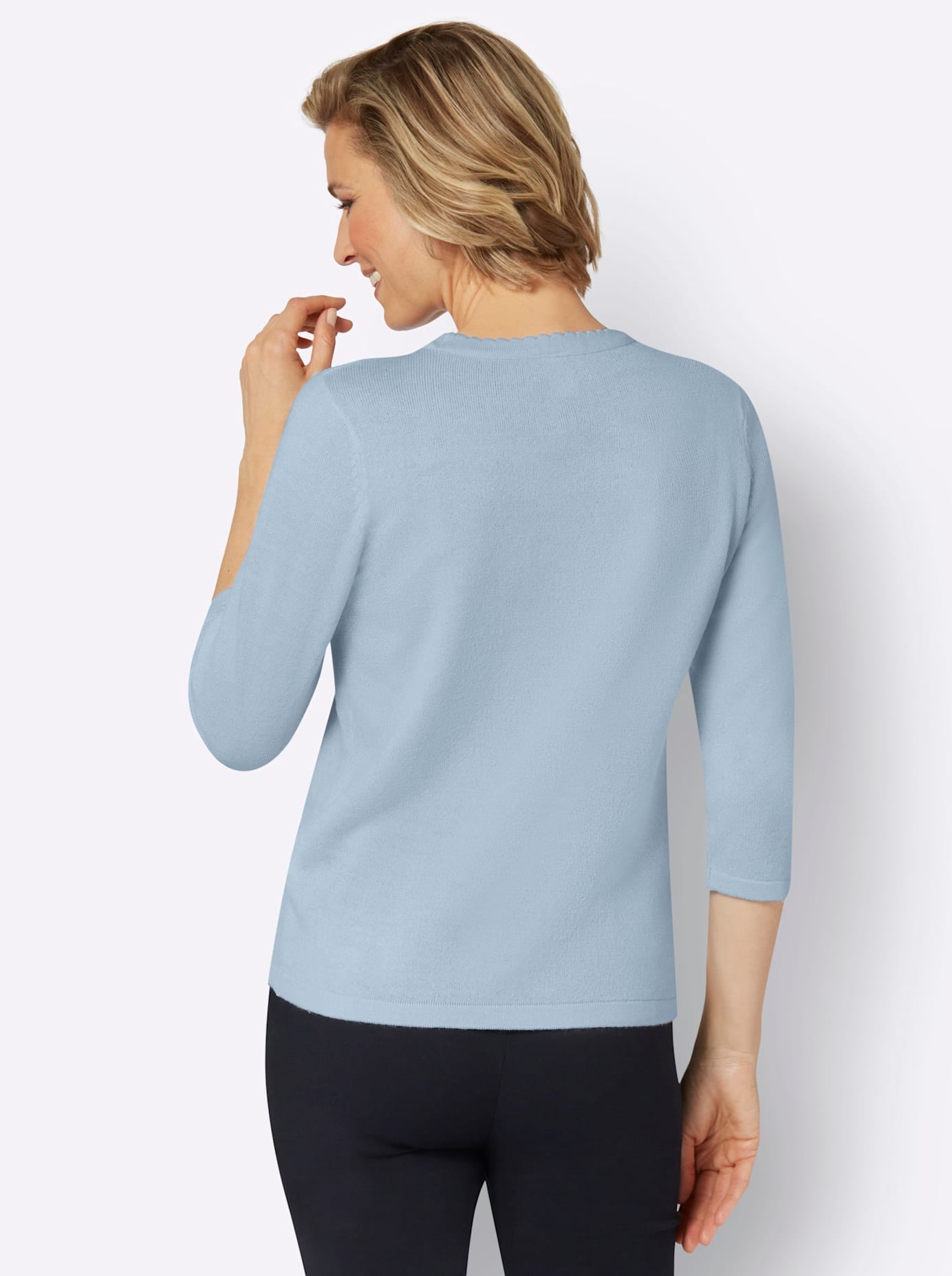Classic Basics Kurzarmpullover »Rundhals-Pullover«