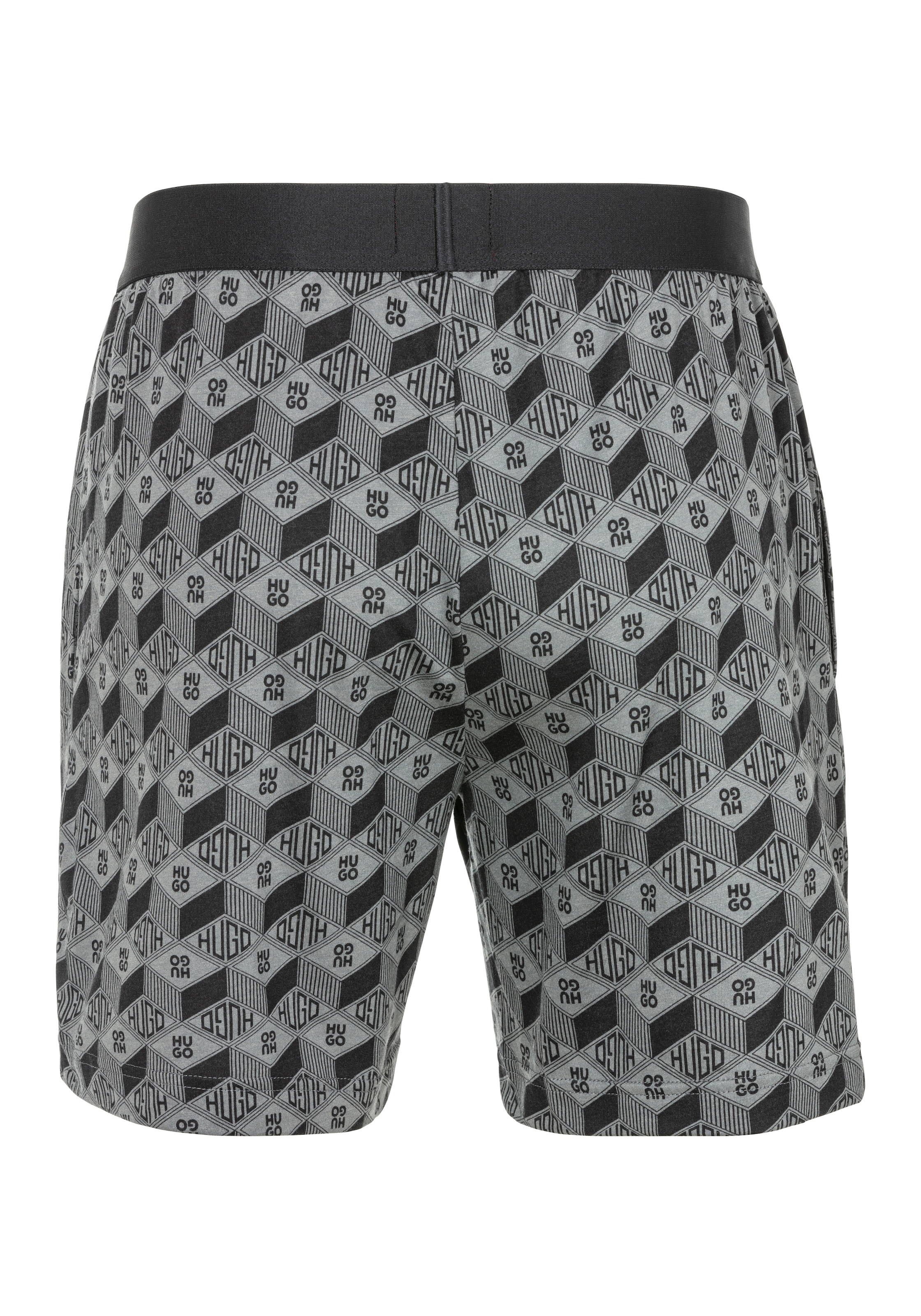HUGO Underwear Pyjamashorts, mit durchgehenden Logo