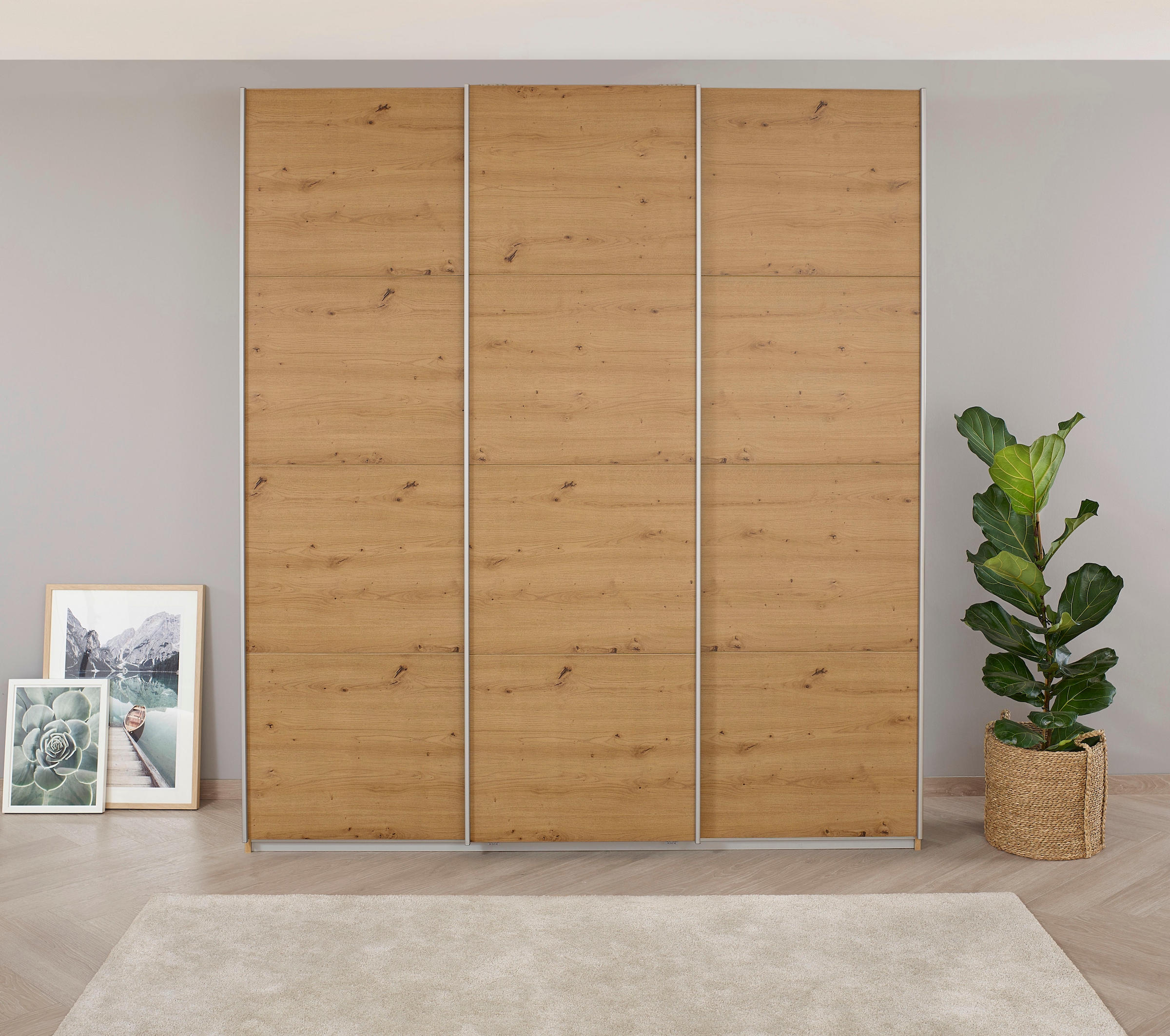 OTTO home Kleiderschrank »Mehrzweckschrank Aktenschrank Möbel Mietswohnung Schlafzimmer KOLUNA« 3 Ausstattungen BASIC/CLASSIC/PREMIUM (inkl. SOFT-CLOSE-FUNKTION),  Breiten 203/271/315/360 cm Höhen 210/229 Dekor-Front MADE IN GERMANY