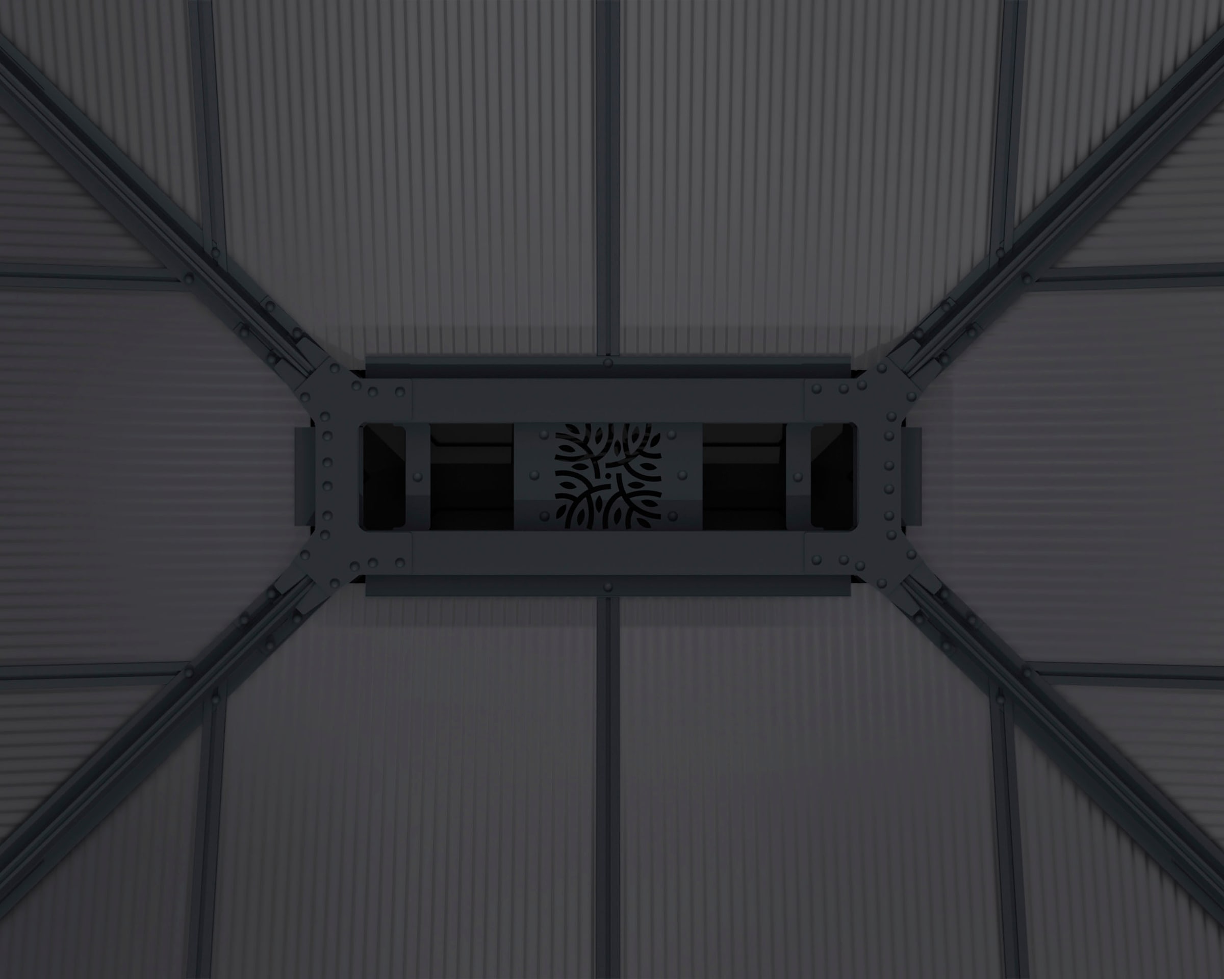 Palram - Canopia Pavillon »Dallas«, 611,5 x 425,5cm, Anthrazit