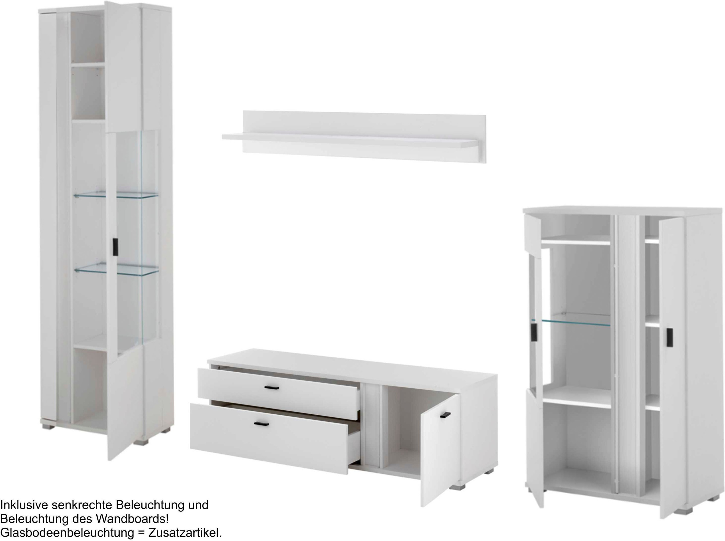 Home affaire Wohnwand »LONG ISLAND« Set, 4 Stk. tlg.