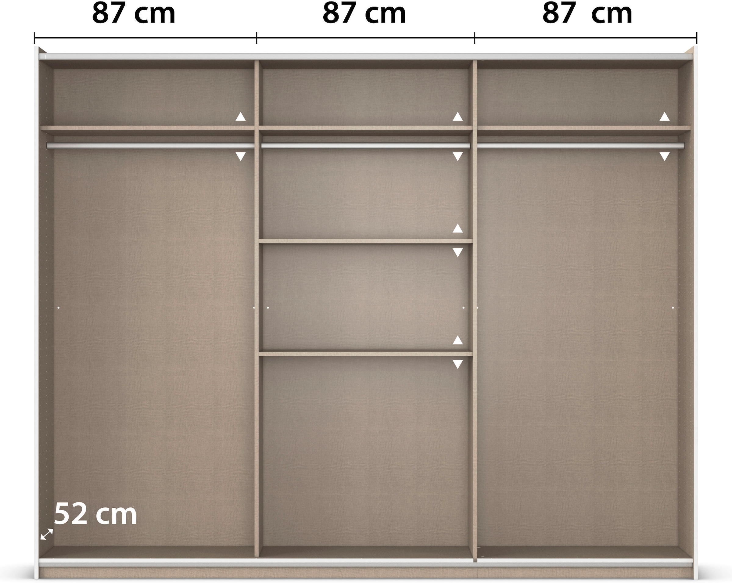 rauch Schwebetürenschrank »Kleiderschrank Schrank Garderobe Garderobenschrank Wäscheschrank NEO«, (in 3 verschiedenen Ausstattungen BASIC/CLASSIC/PREMIUM), mit großzügigem Stauraum und vielfältigen Farbkombinationen