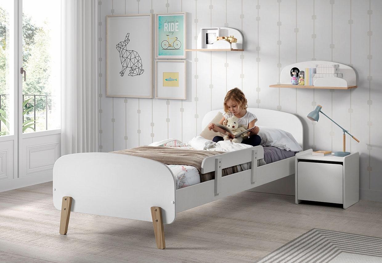 Vipack Nachtkonsole »Kiddy, mit 1 Drehtür, dahinter ein großes Fach«, (B/H/T ca. 40x40x36cm, MDF lackiert, in verschiednen Farben erhältlich), standfest gebaut, sie kann rechts oder links angestellt werden
