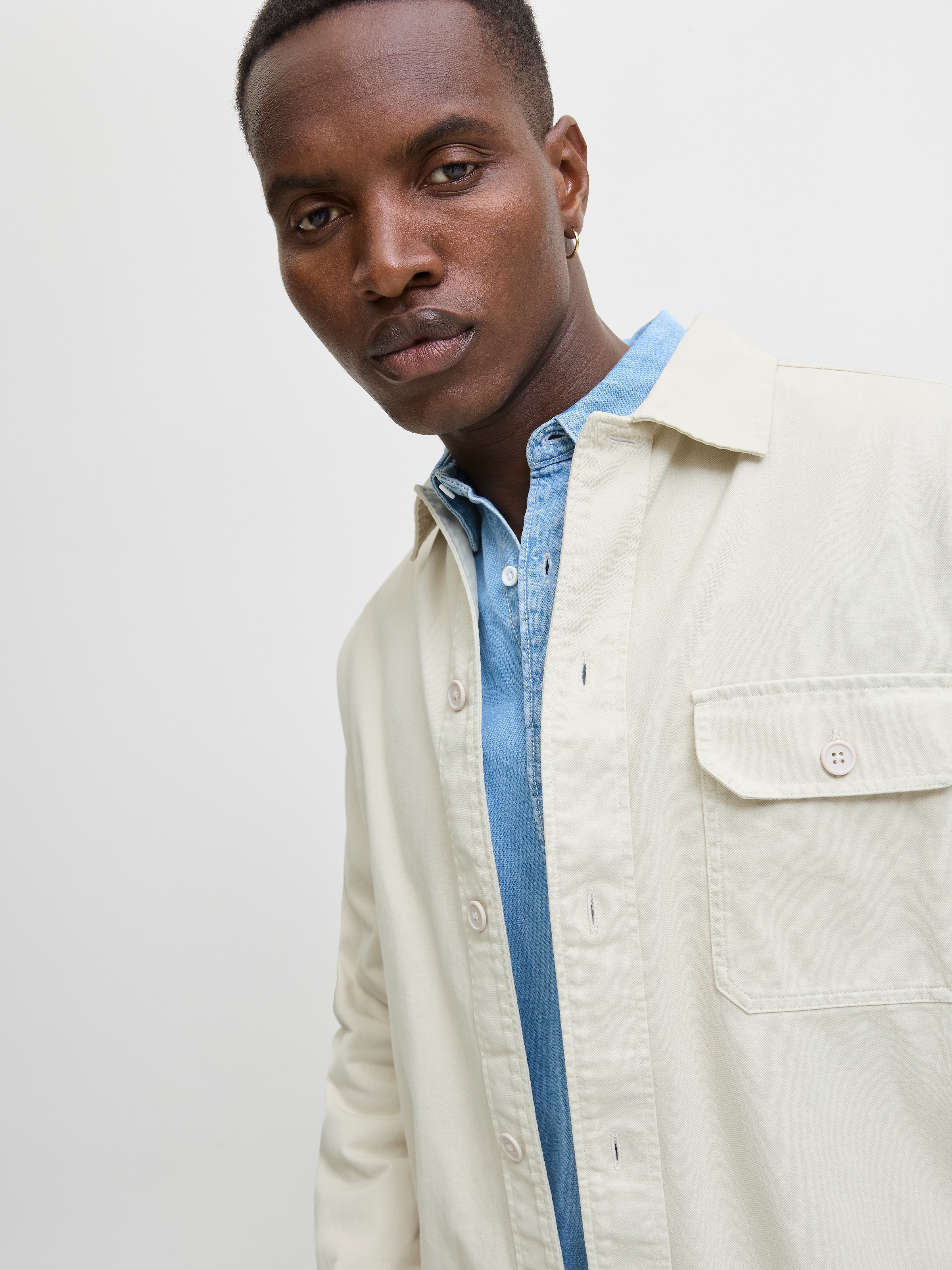 Jack & Jones Langarmhemd »JJEDOVER OVERSHIRT LS SN«