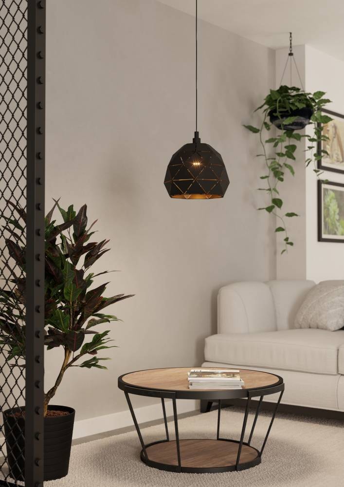 EGLO Hängeleuchte »ROCCAFORTE« E27 1 Stk. Hängeleuchte - H110 x Ø40 cm - 1X60W exkl.