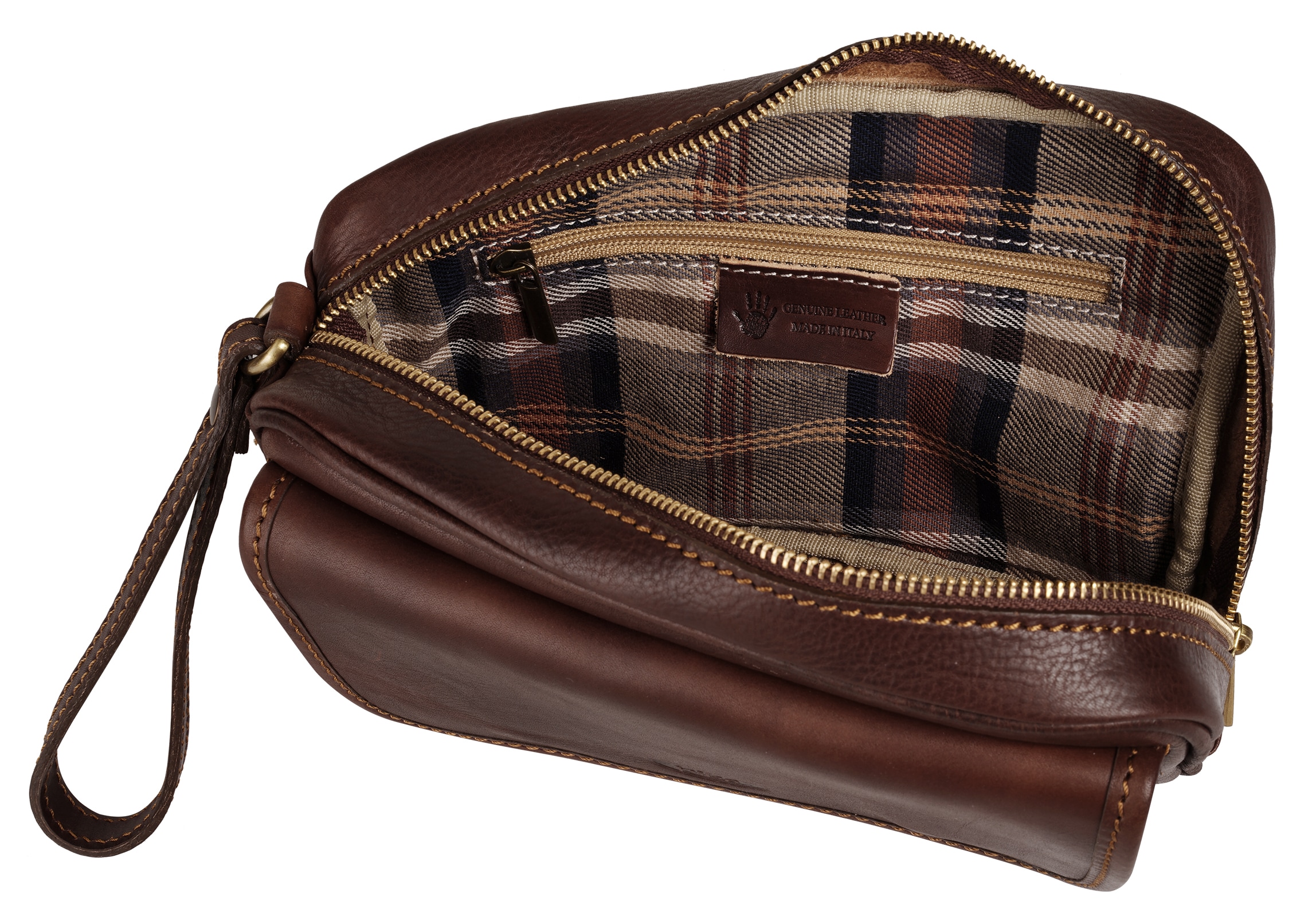 Piké Handgelenktasche, echt Leder