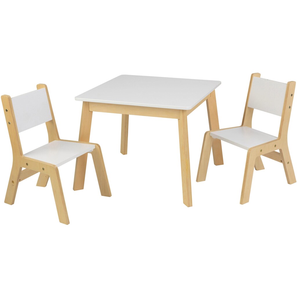 KidKraft® Kindersitzgruppe »Moderner Tisch mit 2 Stühlen«, (3 tlg.)