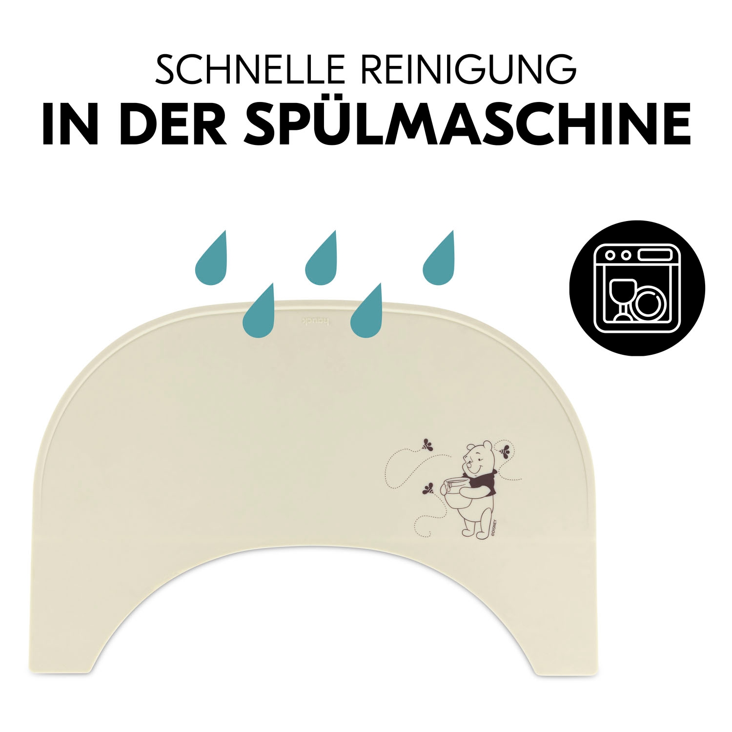Hauck Platzset »Highchair Tray Mat, Disney Pooh Dusty Beige«, für Hochstuhl-Essbretter