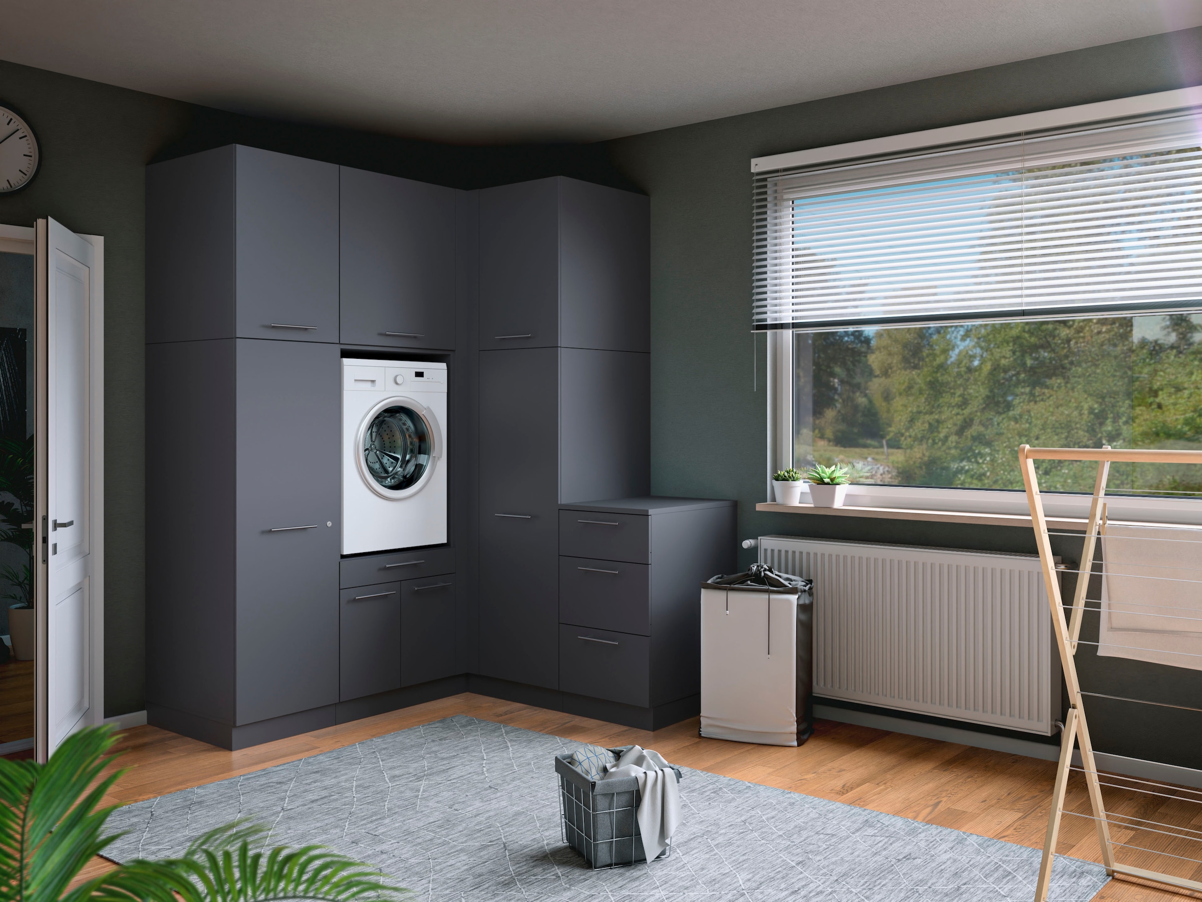 Laundreezy Mehrzweckschrank-Set »Laundreezy, 7-tlg. Mehrzweckschrank-Set B/H/T 186/238/68 cm« 7 Stk. tlg.