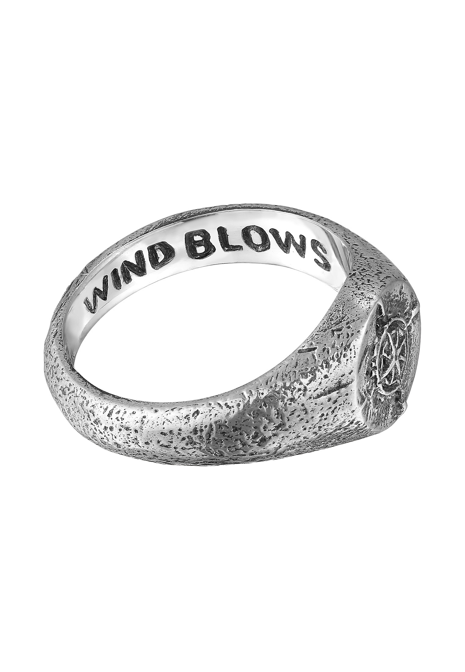 HAZE & GLORY Siegelring »Ring Sigelring - Like the wind blows 925 Sterling Silber«