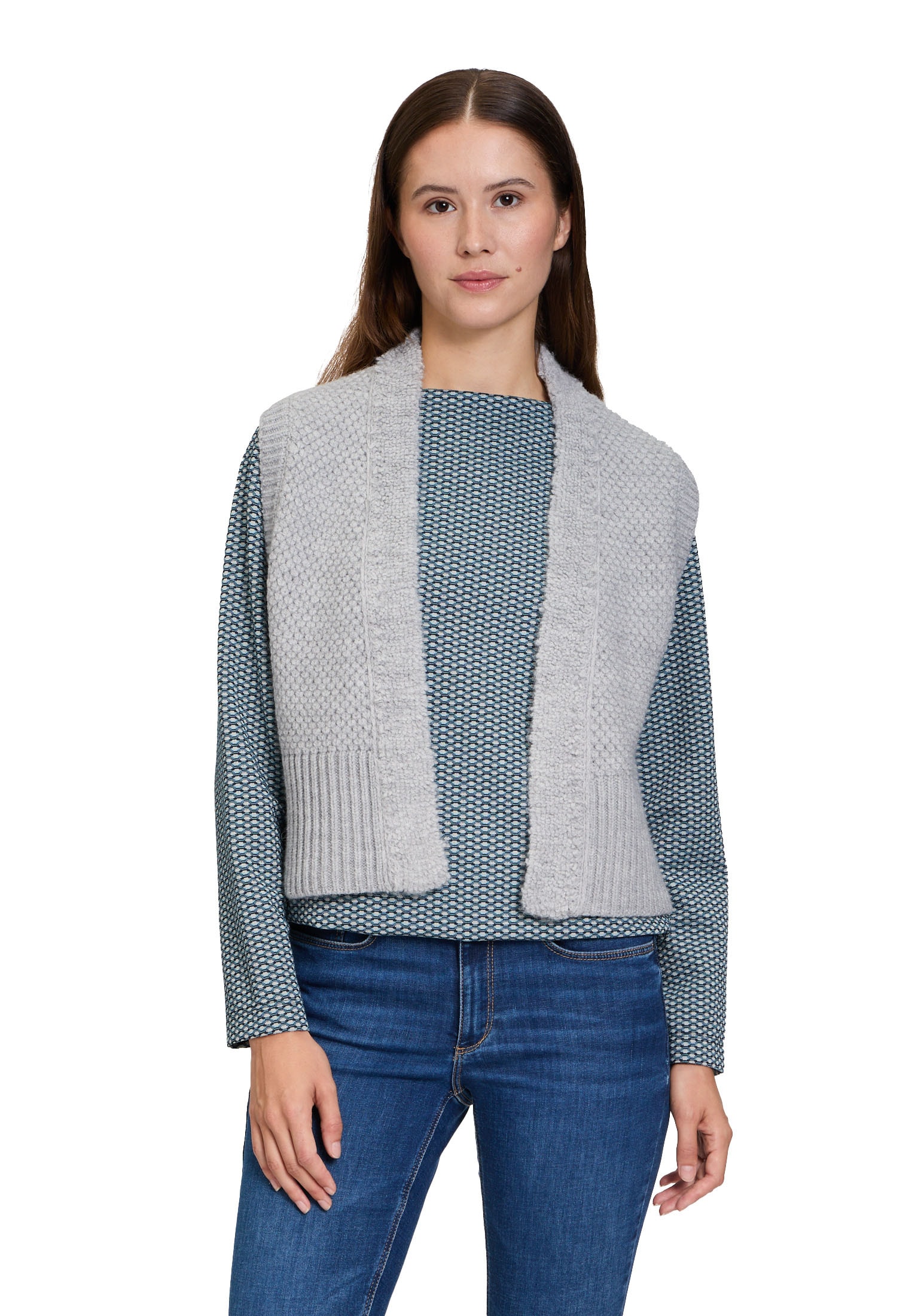 Betty&Co Strickjacke »Strickweste ohne Arm«