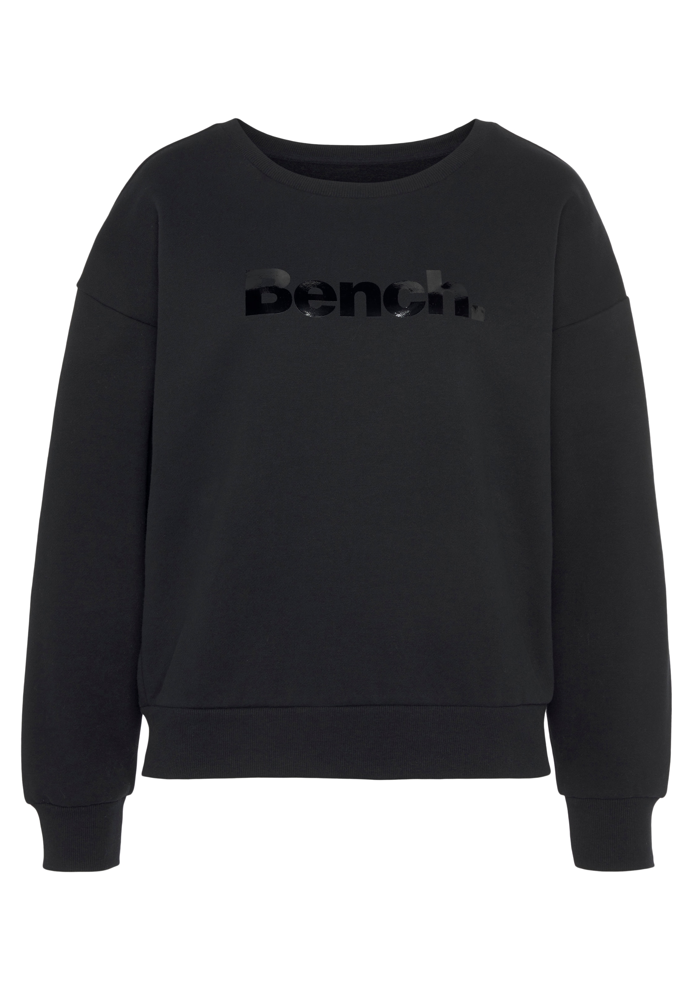 Bench. Loungewear Sweatshirt »-Loungeshirt«, mit glänzendem Logodruck,  Loungewear, Loungeanzug bei ♕