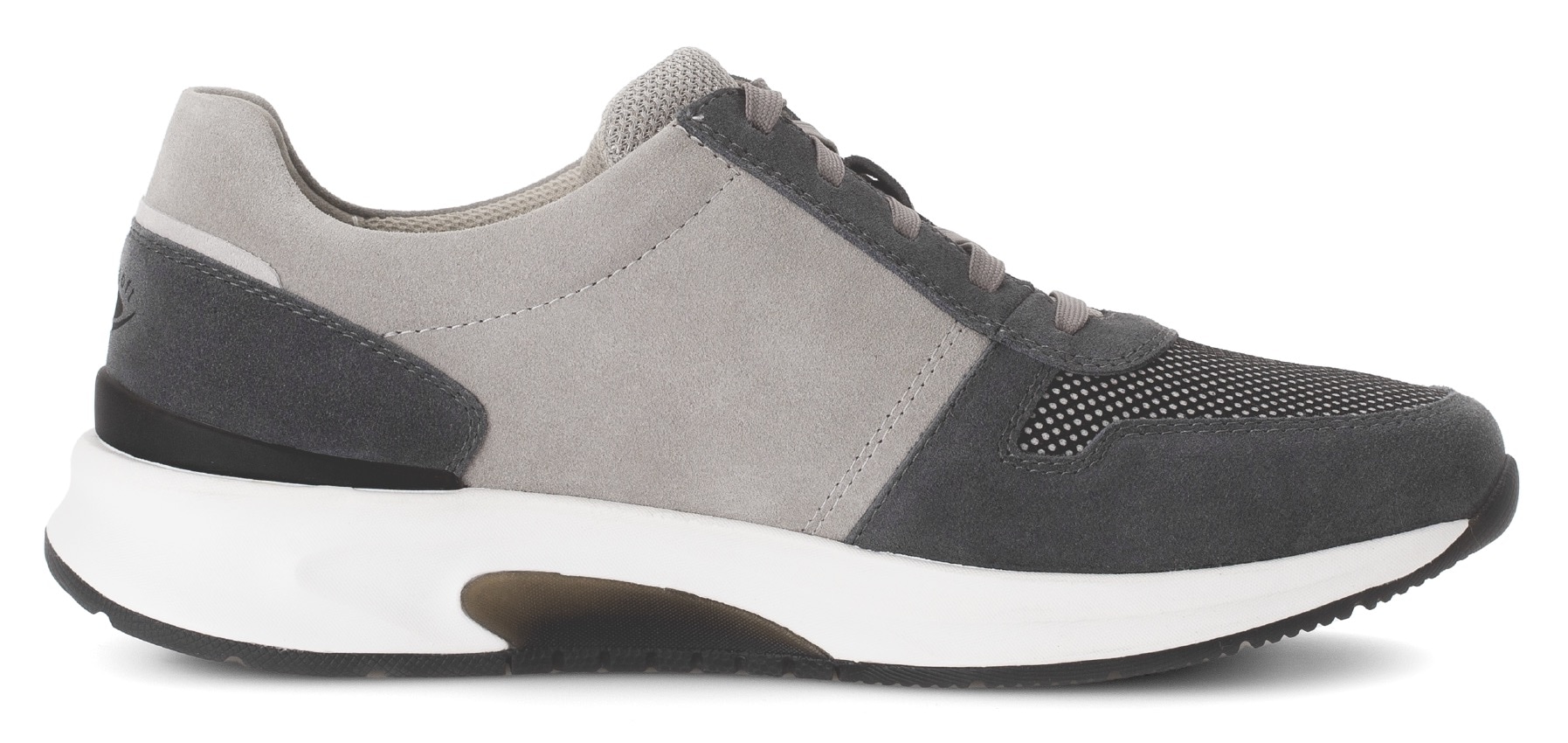 Gabor Rollingsoft Keilsneaker, Freizeitschuh, Halbschuh, Schnürer mit Außenreißverschluss, G-Weite