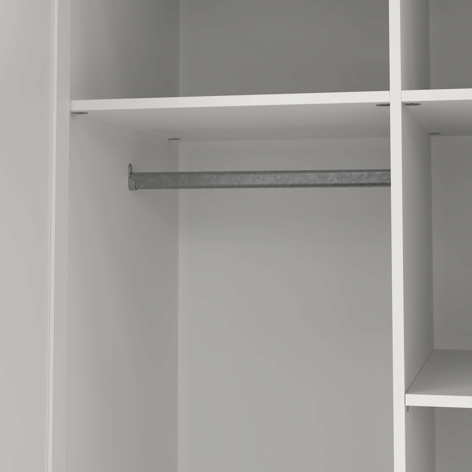 Home affaire Kleiderschrank »Billund, skandinavischen Design & viel Stauraum, 2 Breiten 145/195 cm« Viel Stauraum mit Böden & Kleiderstange, praktische Aufteilung