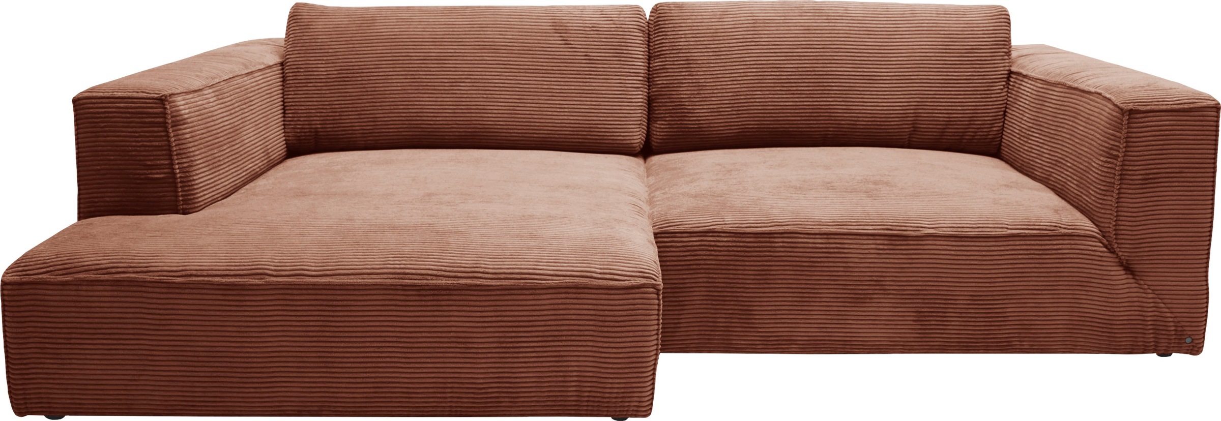 Ecksofa »Big Cube Style«, (2 St.), mit cleanen Stegkissen, extra große Sitztiefe,...