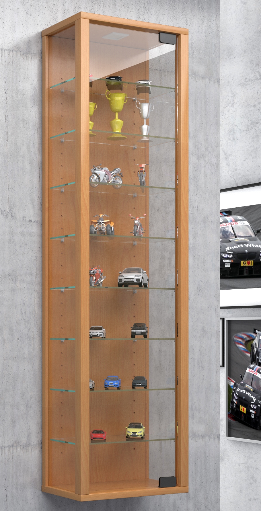 VCM Wandregal »Wandvitrine Hängevitrine Glasvitrine Stano Maxi«
