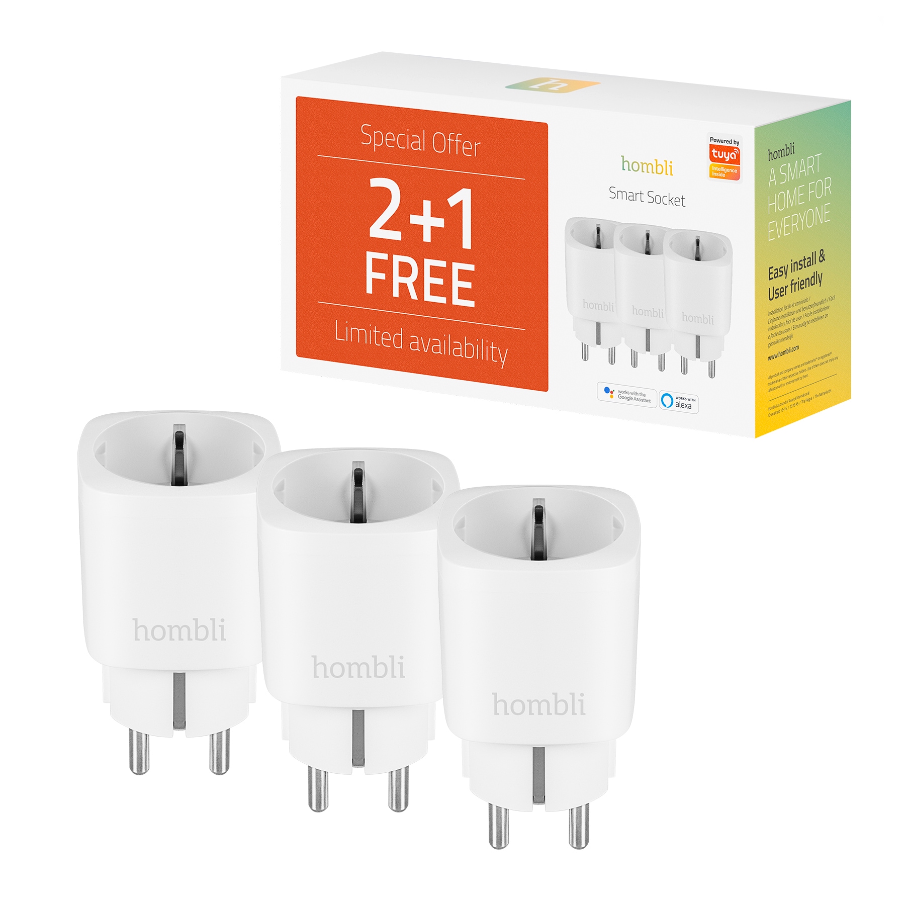 Smart-Home-Zubehör »smarte Steckdose EU, 2+1 Promo Pack«