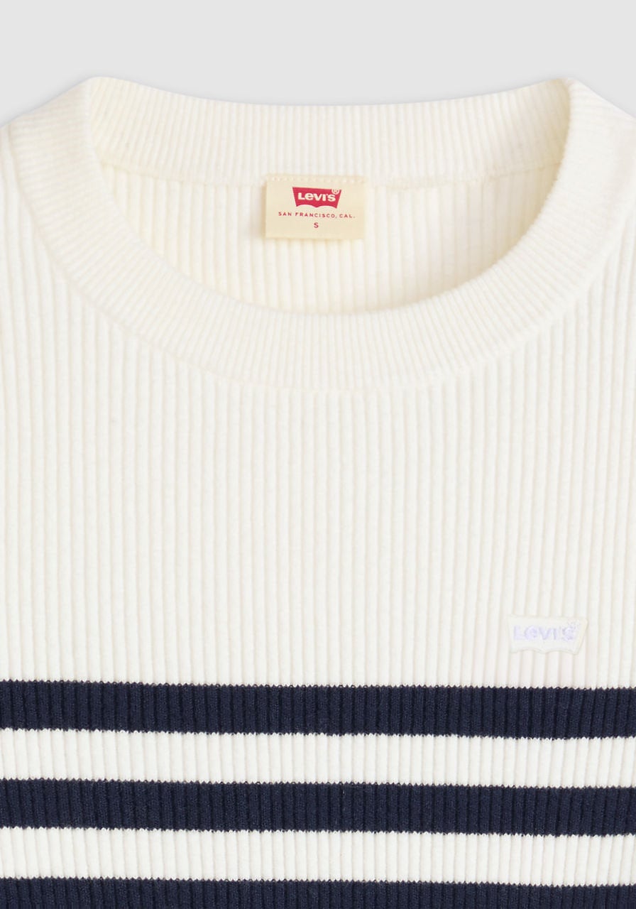 Levi's® Rundhalspullover »RIB CREW SWEATER« Geripptes Strickmuster