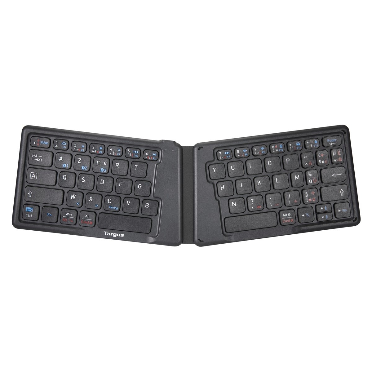 Targus ergonomische Tastatur »Ultra-Compact Ergo Bluetooth-Universal-Keyboard (FR)«, (ergonomische Form)