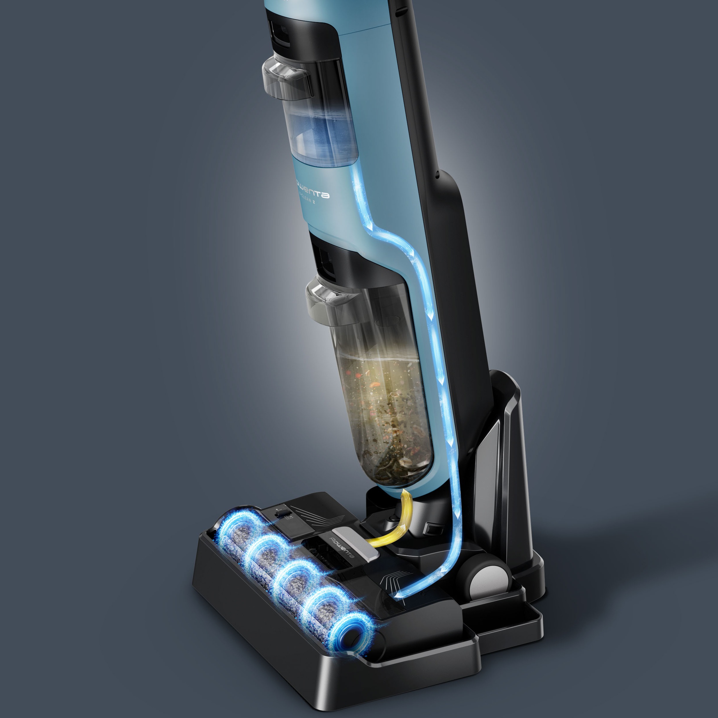 Rowenta Nass-Trocken-Akkusauger »Rowenta X-Clean 2«, selbstreinigend, saugen und wischen, 35 Min. Autonomie, leicht